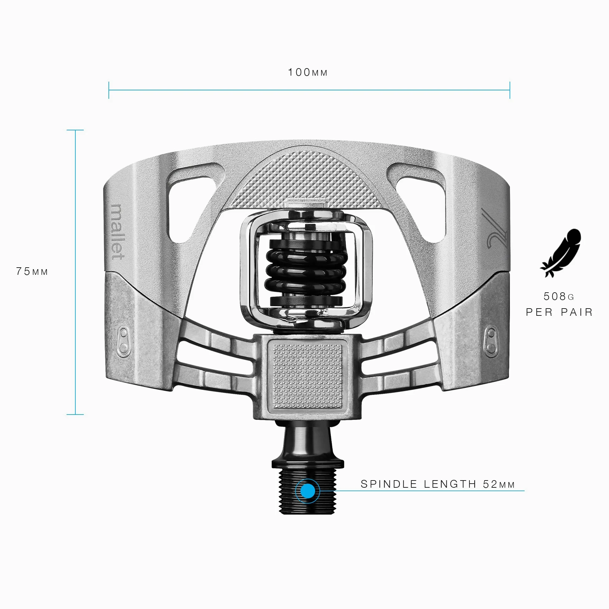 Crankbrothers Mallet 2 Pedal de MTB, Unisex Adulto