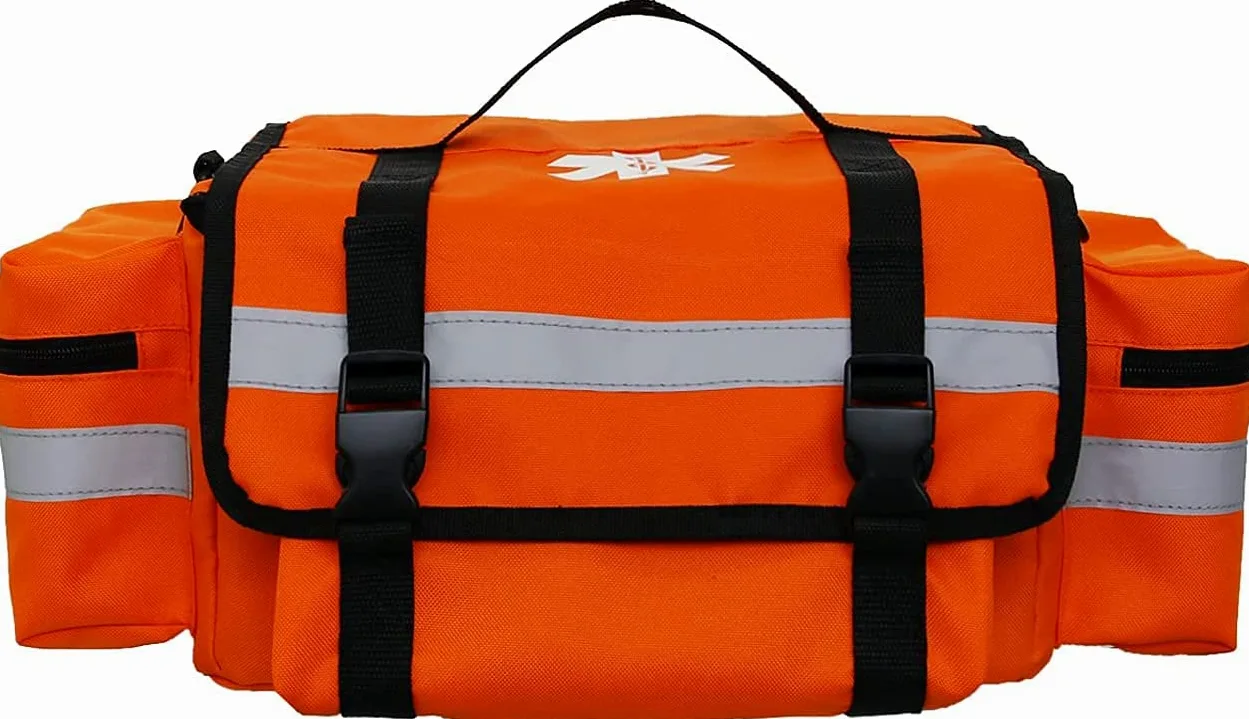 Namvo Bolsa de trauma, bolsa de medicina familiar, paquete de emergencia para exteriores, kit de primeros auxilios, Naranja, transparente, moderno