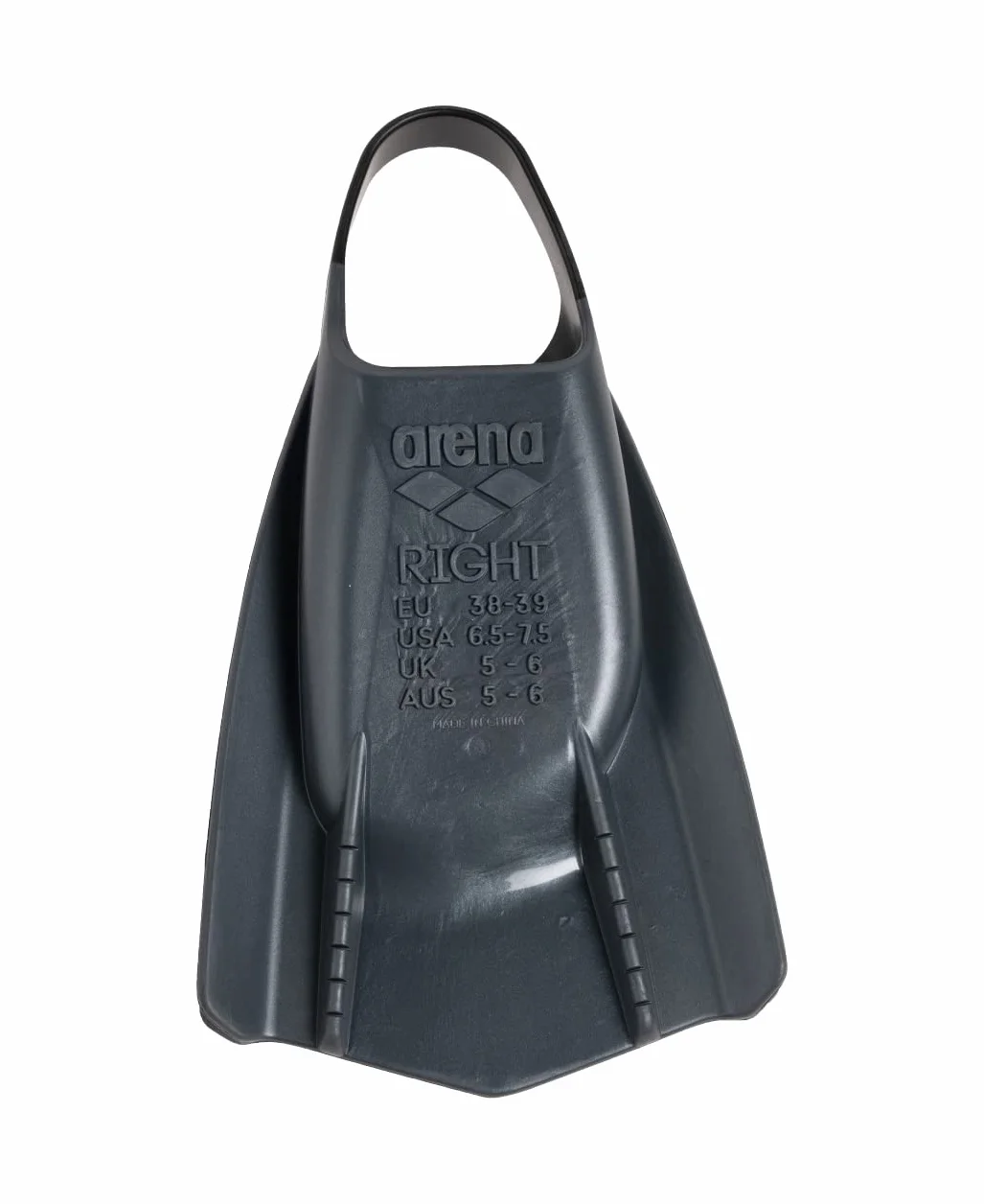 Arena Powerfin Pro II - Aletas de Entrenamiento de natación Unisex para Adultos y Hombres y Mujeres, Aletas de Hoja Corta de Silicona, Personalizables a la Izquierda/Derecha