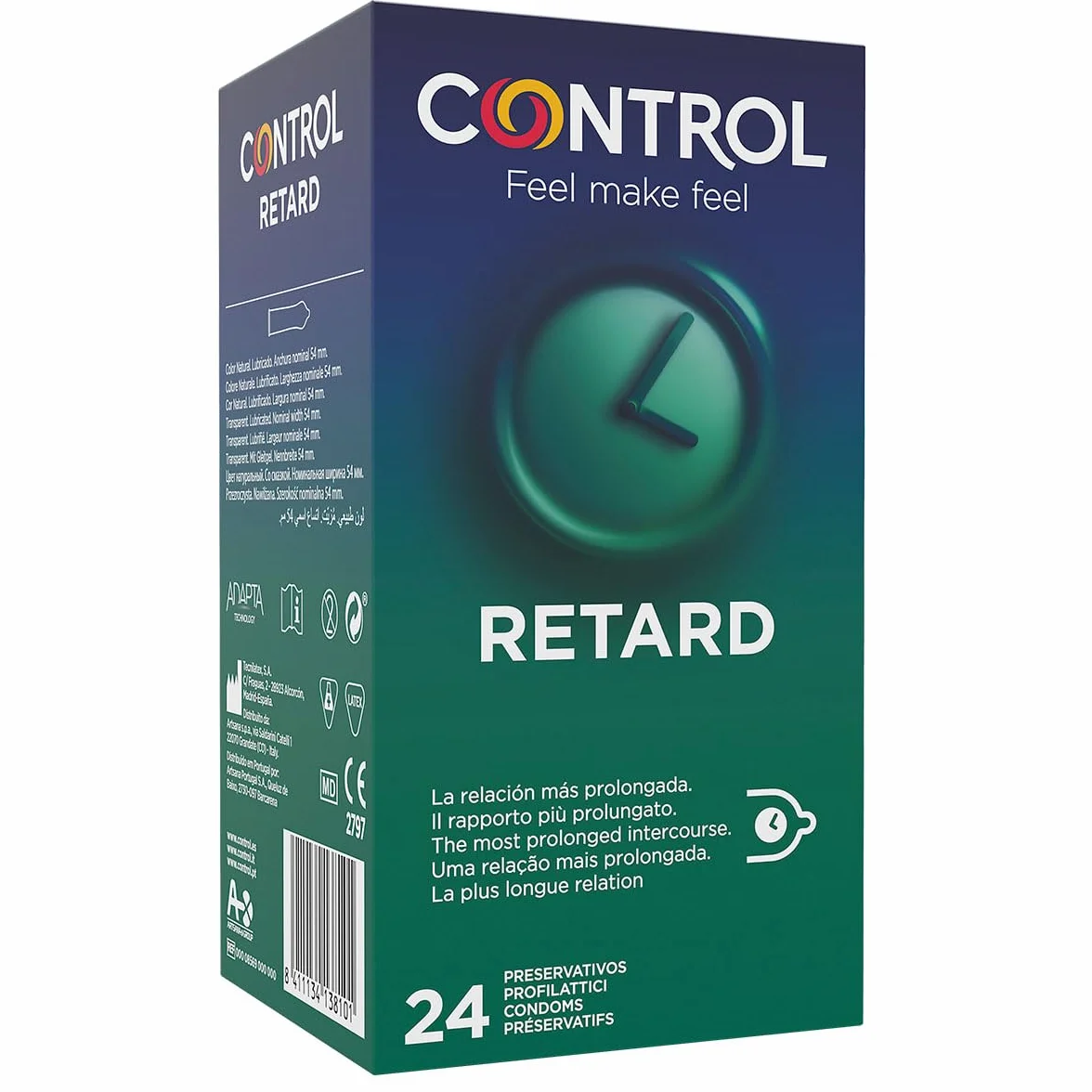 Control Non Stop Retard Preservativos 24 unidades pack ahorro