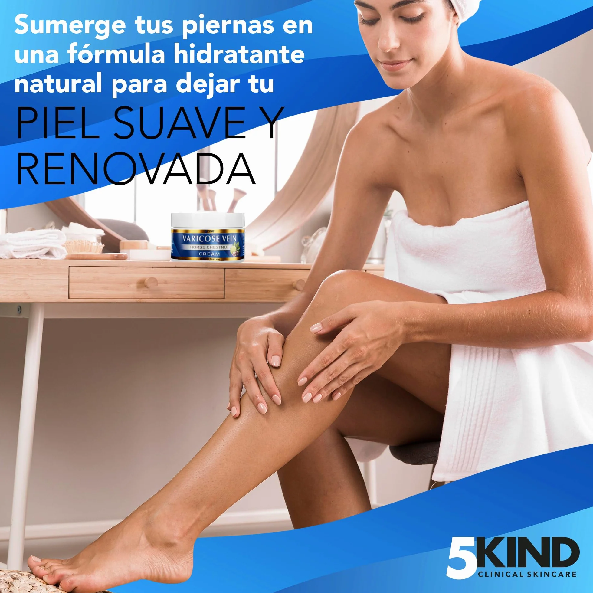 Crema profesional para varices 200 ml - Tratamiento piernas cansadas - Castaño de Indias - 7 ingredientes naturales