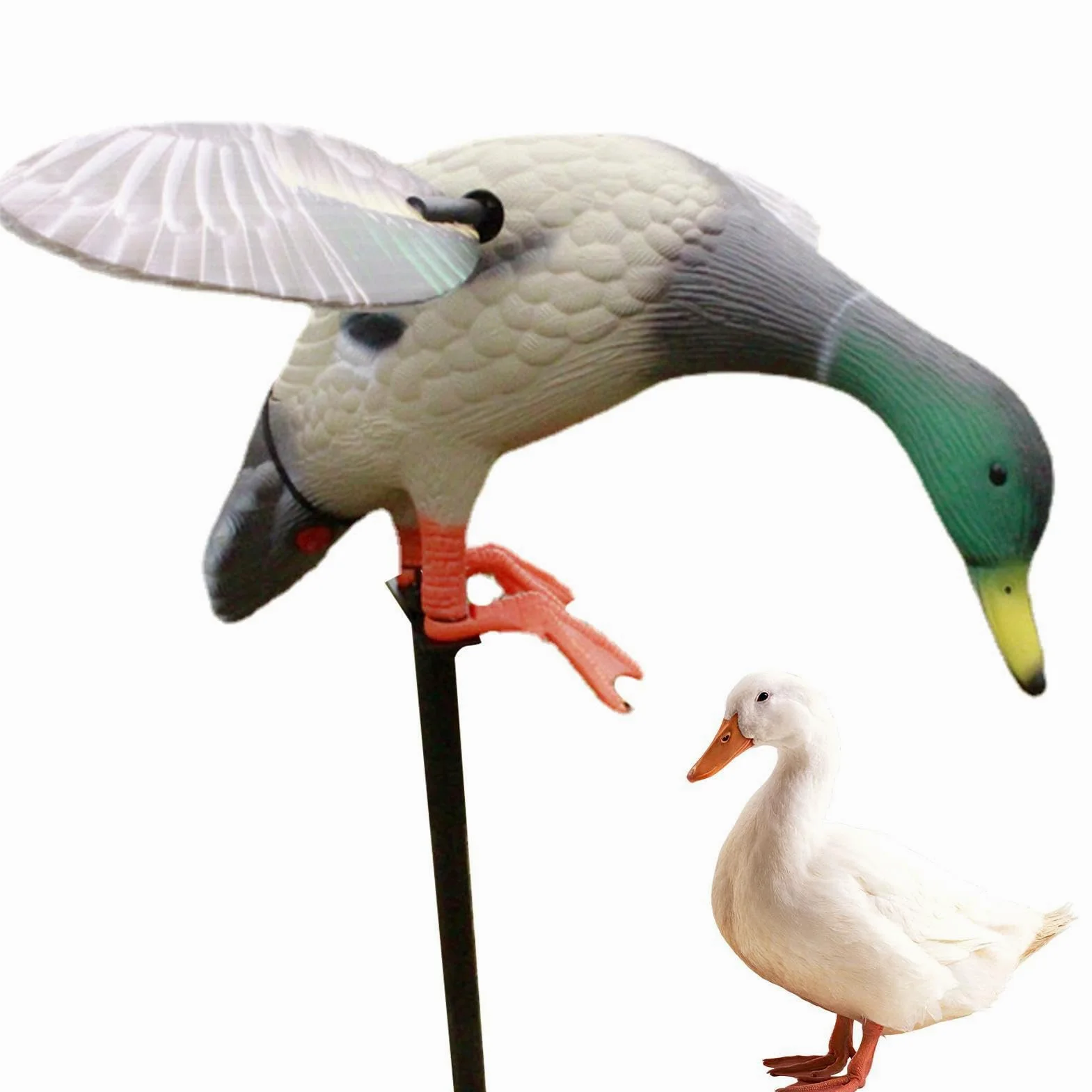Señuelo Eléctrico ,Mallard Wing Flexible Pato Señuelo | Pato Eléctrico Señuelo Alimentado por Batería Para Caza Más Rápido