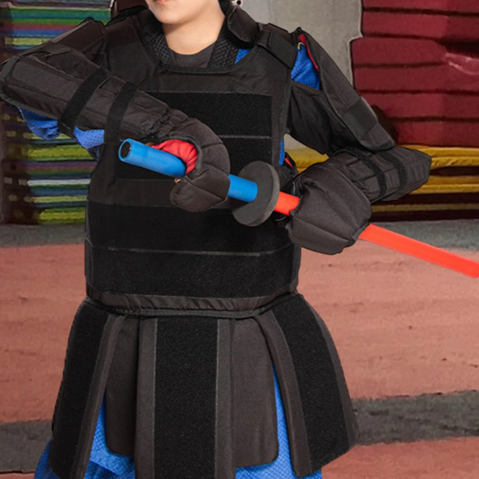 Harilla 2 Espadas de Entrenamiento de Esponja Acolchadas Bokken de Sparring Antideslizantes a Prueba de Sudor
