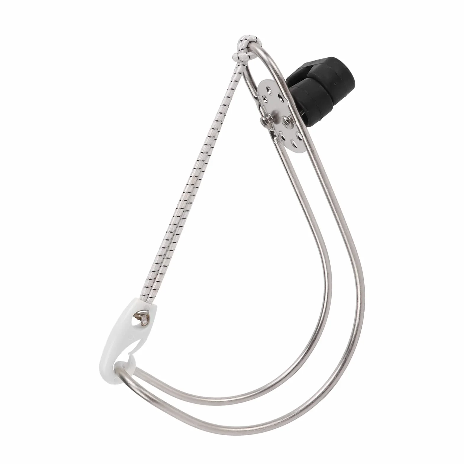 Aramox Soporte de Herradura para Aro Salvavidas, Soporte de Aro Salvavidas de Acero Inoxidable, Cualquier Ajuste de ángulo, Pulido Facial, Soporte de Anillo de Vida Metálico, Accesorios para Barcos, H