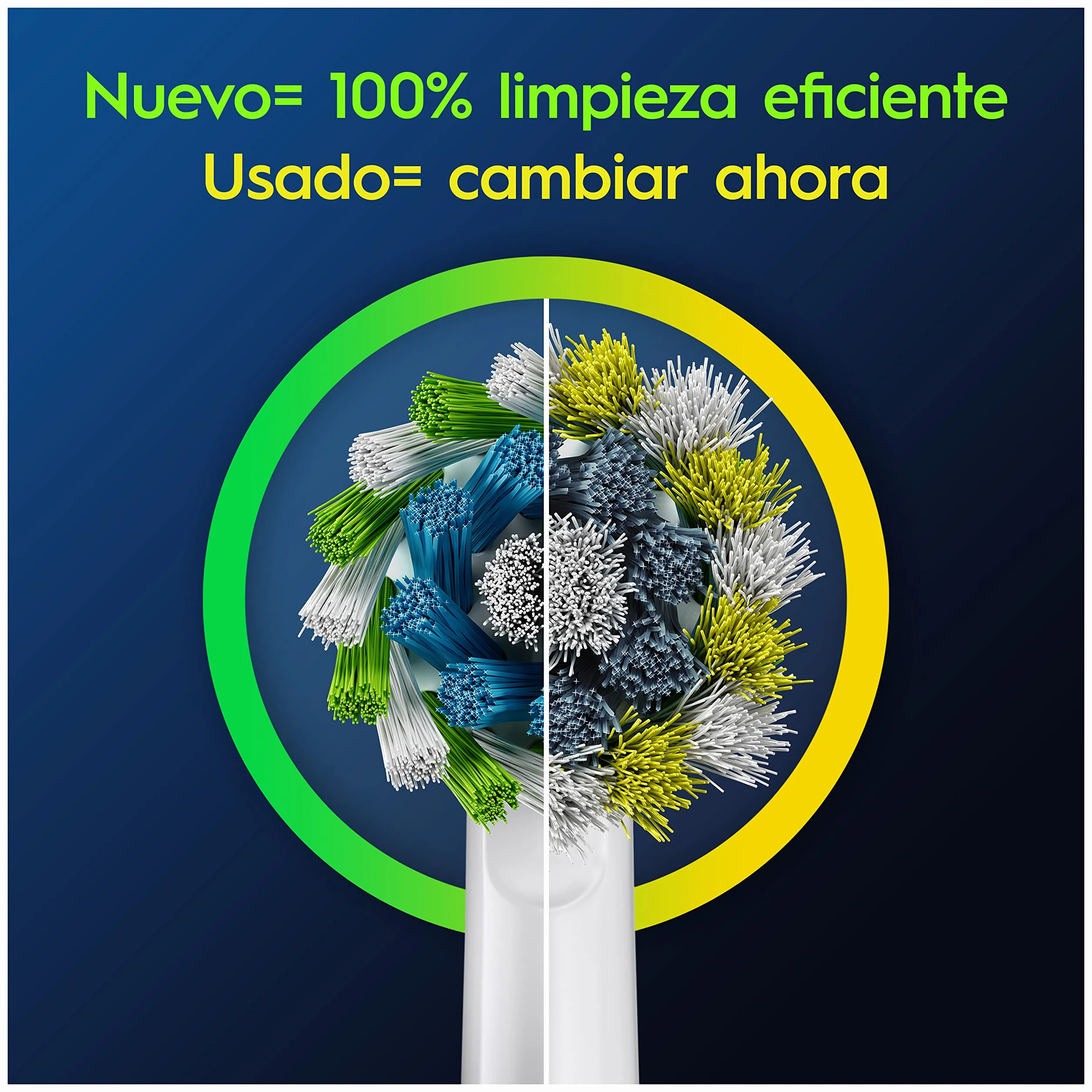 Oral-B Pro CrossAction Cabezales de Recambio Originales, Pack de 12, Blanco, para Cepillo Eléctrico