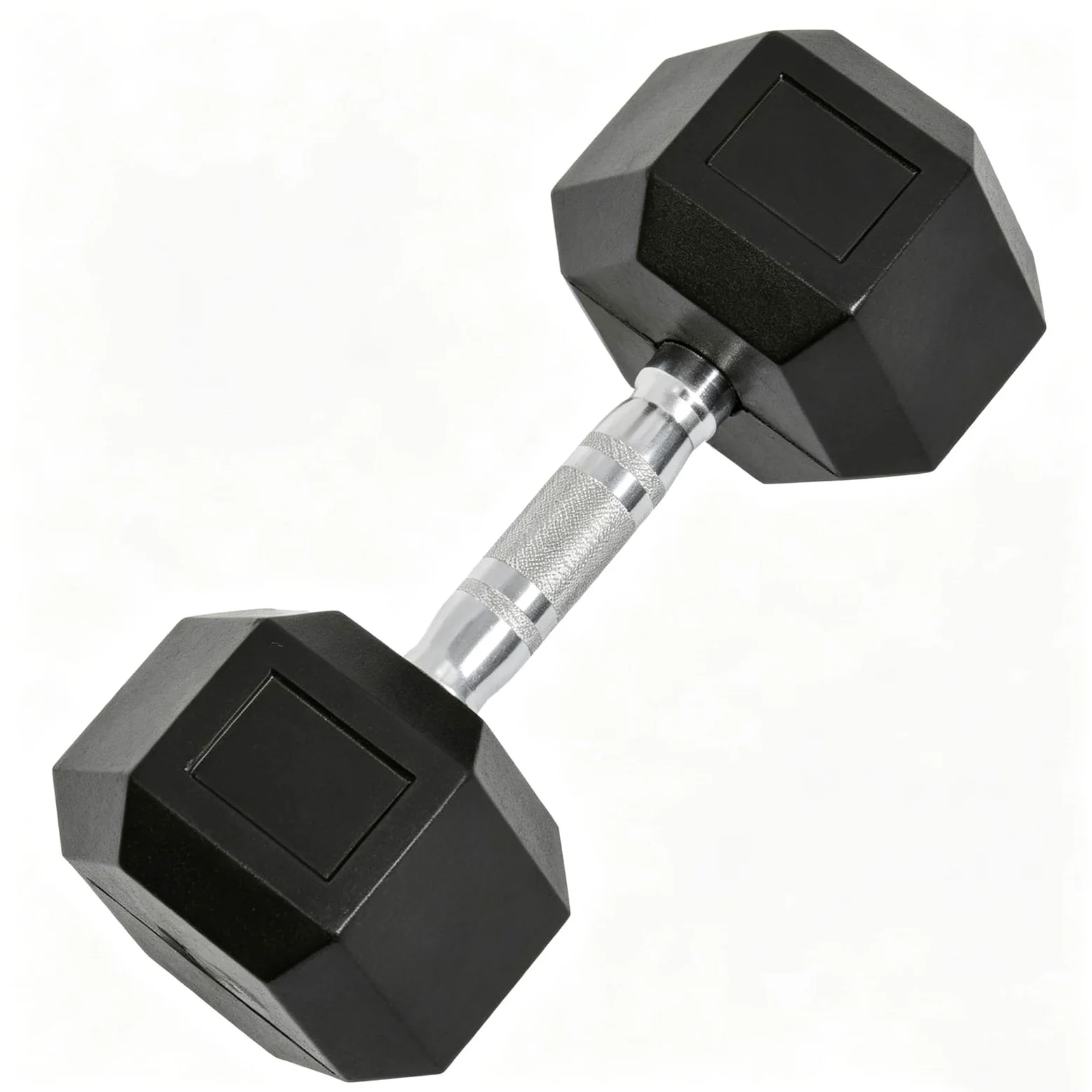 Mancuernas Hexagonales Recubiertas de Caucho, Pesas Fijas de Hierro Fundido | Agarre Hexagonal Antideslizante, Equipo Fuerza Hogar y Gimnasio(5kg/11.0lb)
