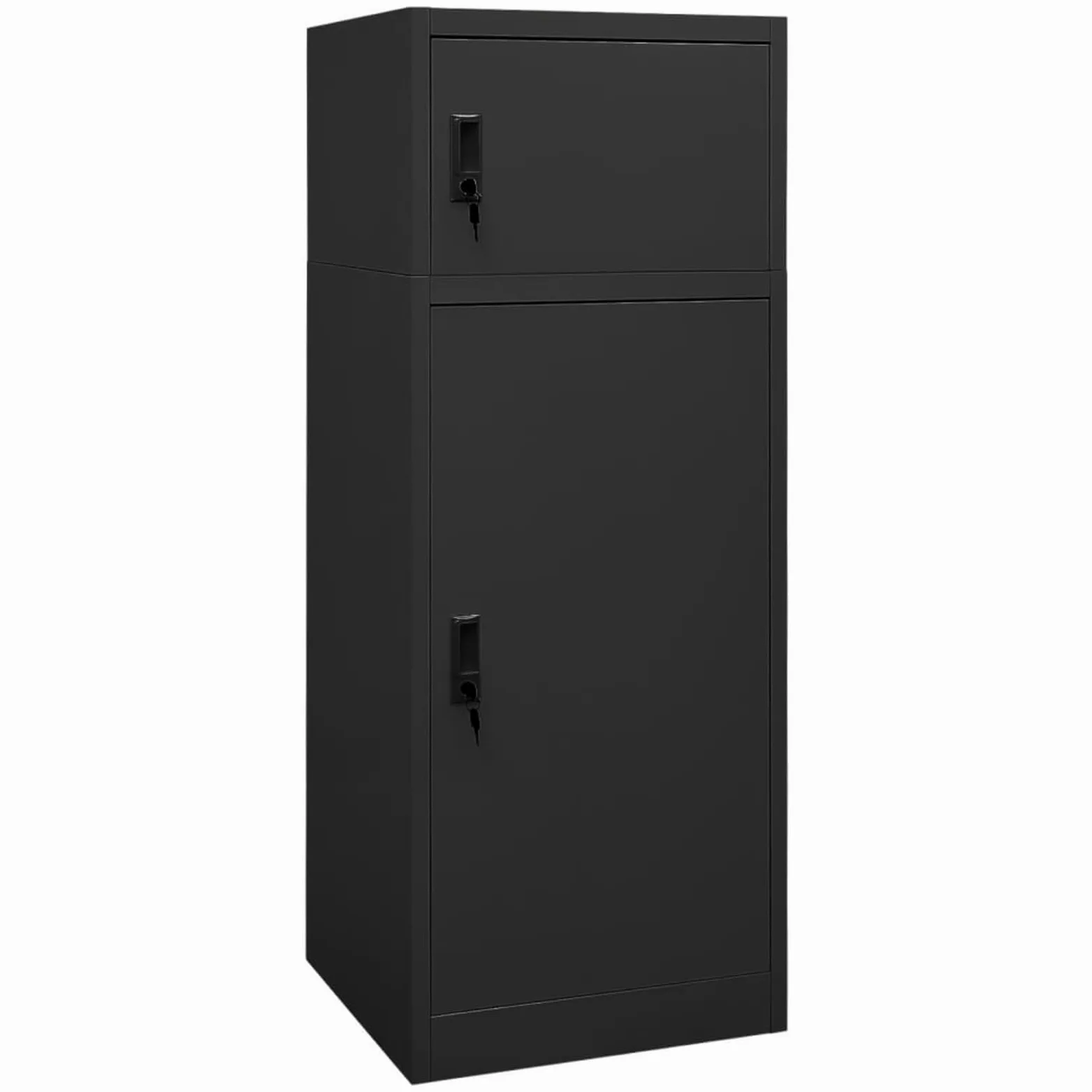 Armario para Monturas con 2 Puertas y Monturero Regulable en Altura - Gris Antracita