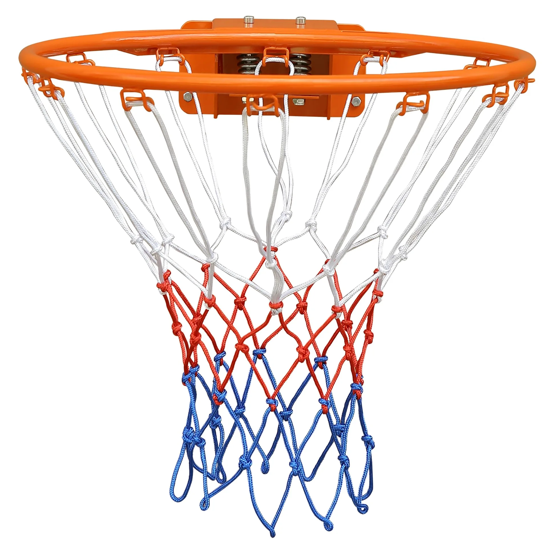 Aro de Baloncesto de Hierro con Red, Exterior e Interior, Naranja, 45cm