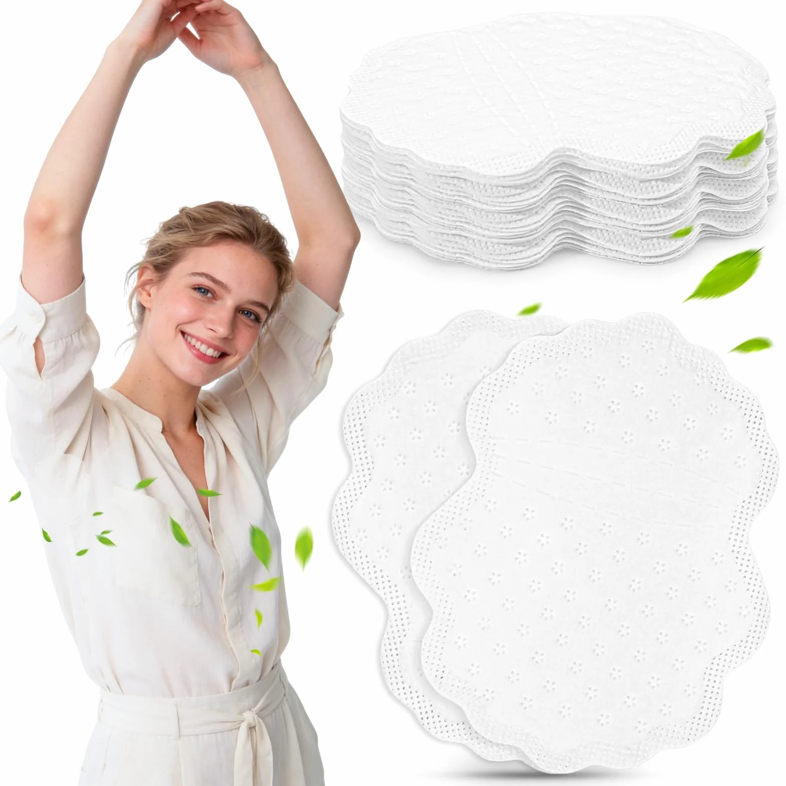 Almohadillas Axilas Sudor Absorbentes Invisibles Transpirables Antisudor Ropa Camisas 80 Piezas