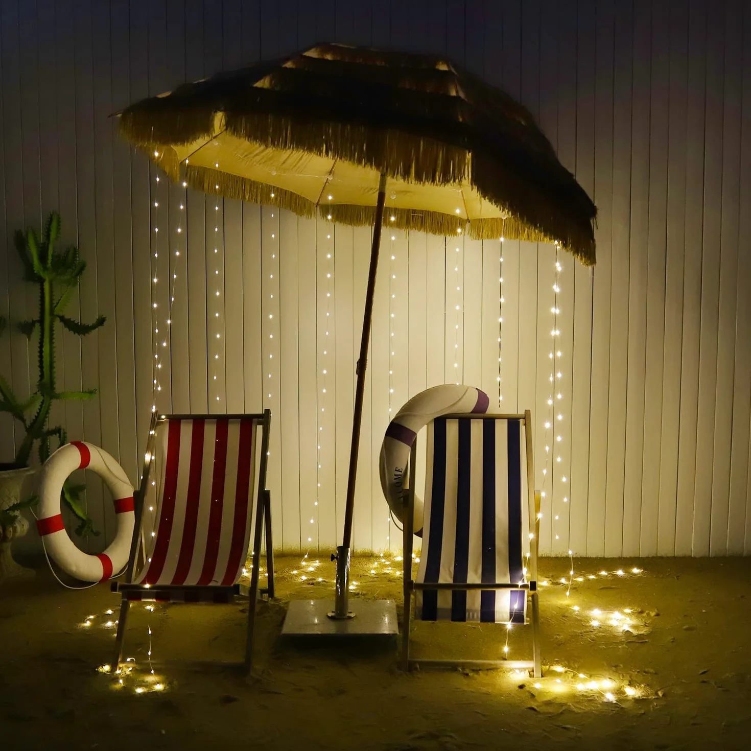 SUNNOW Cortina de Luces 300 LED 300x300cm 8 Modos con Mando USB Impermeable para Fiestas Navidad Bodas