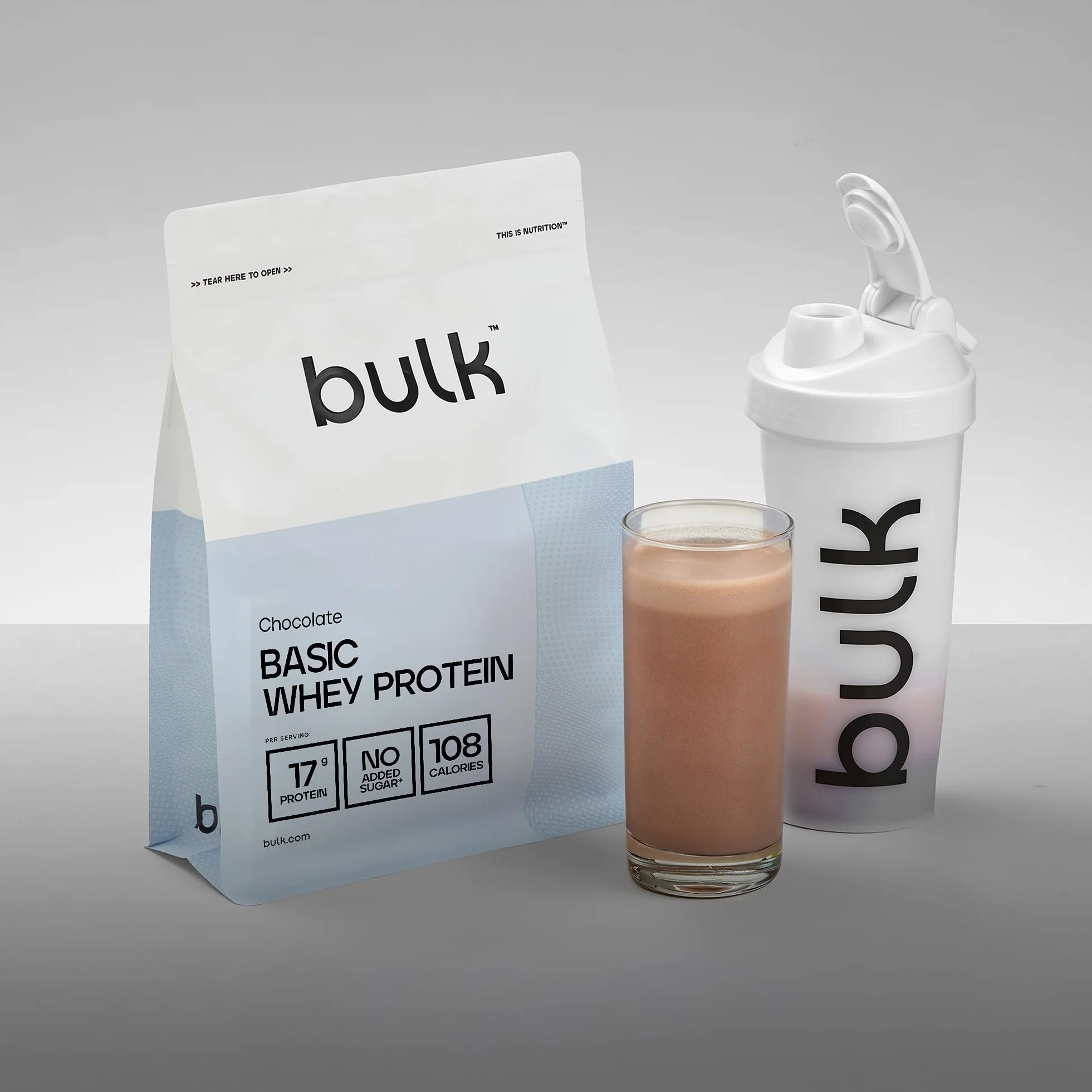 Proteína de Suero en Polvo Chocolate 1,25 kg 41 Raciones 18 g Proteína Bajo en Azúcar