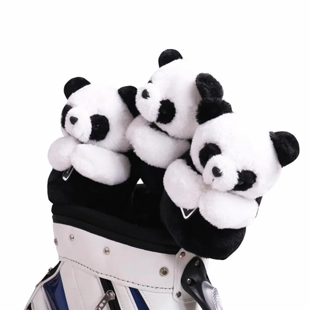 F Fityle Novedad Golf Club Headcover Animal Driver Head Cover Manga portátil para Mujeres Hombres Golfista