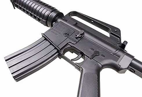 2EAGLE Fusil de Airsoft Well M4 MR711 - Modelo de Muelle - Amarre/Disparo Manual - Color: Negro - Potencia 0,5 Joule