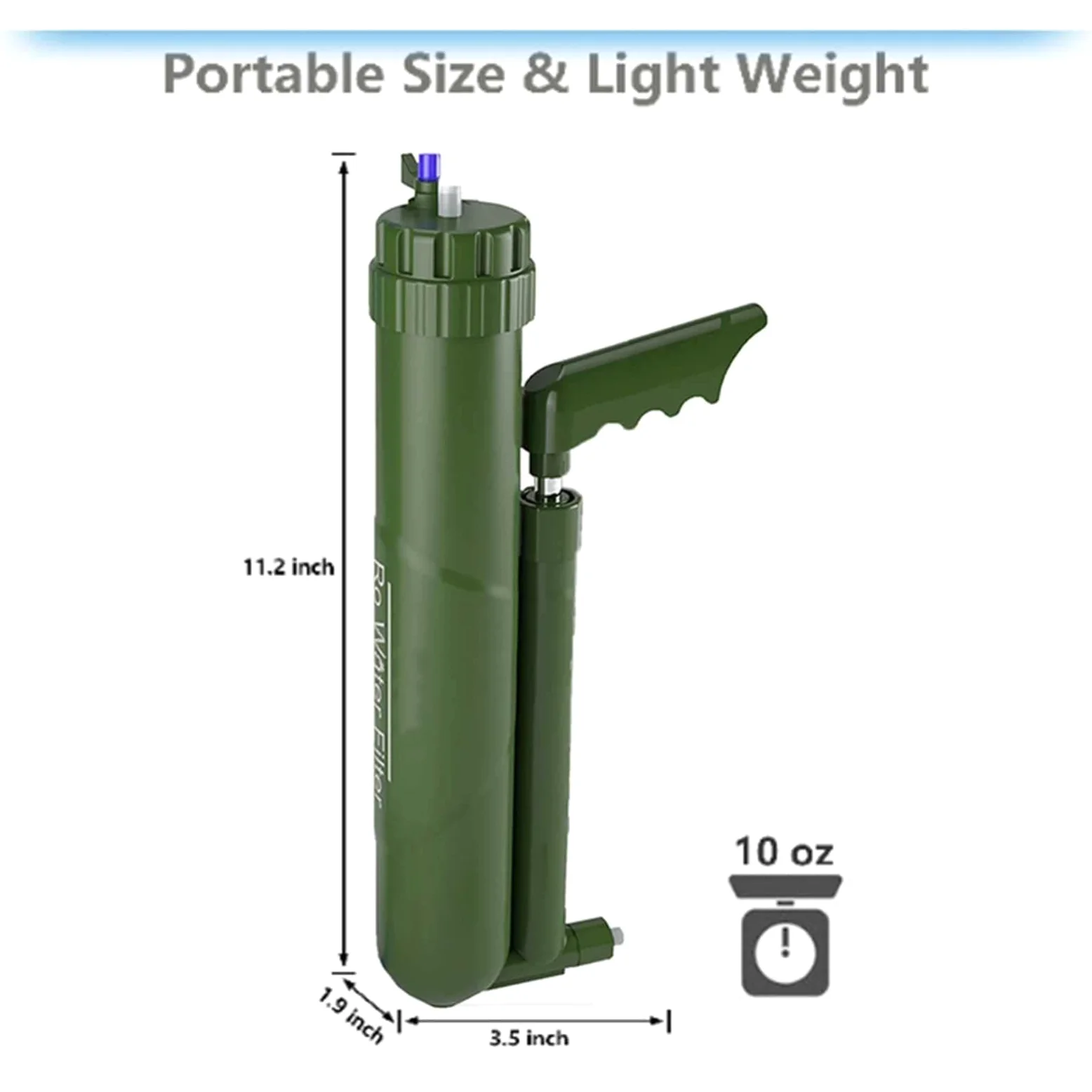 Sistema de Filtración de Agua Purificador de Paja, Filtro de Agua para Camping, Purificador de Agua Portátil para Emergencia Supervivencia Acampada Viaje