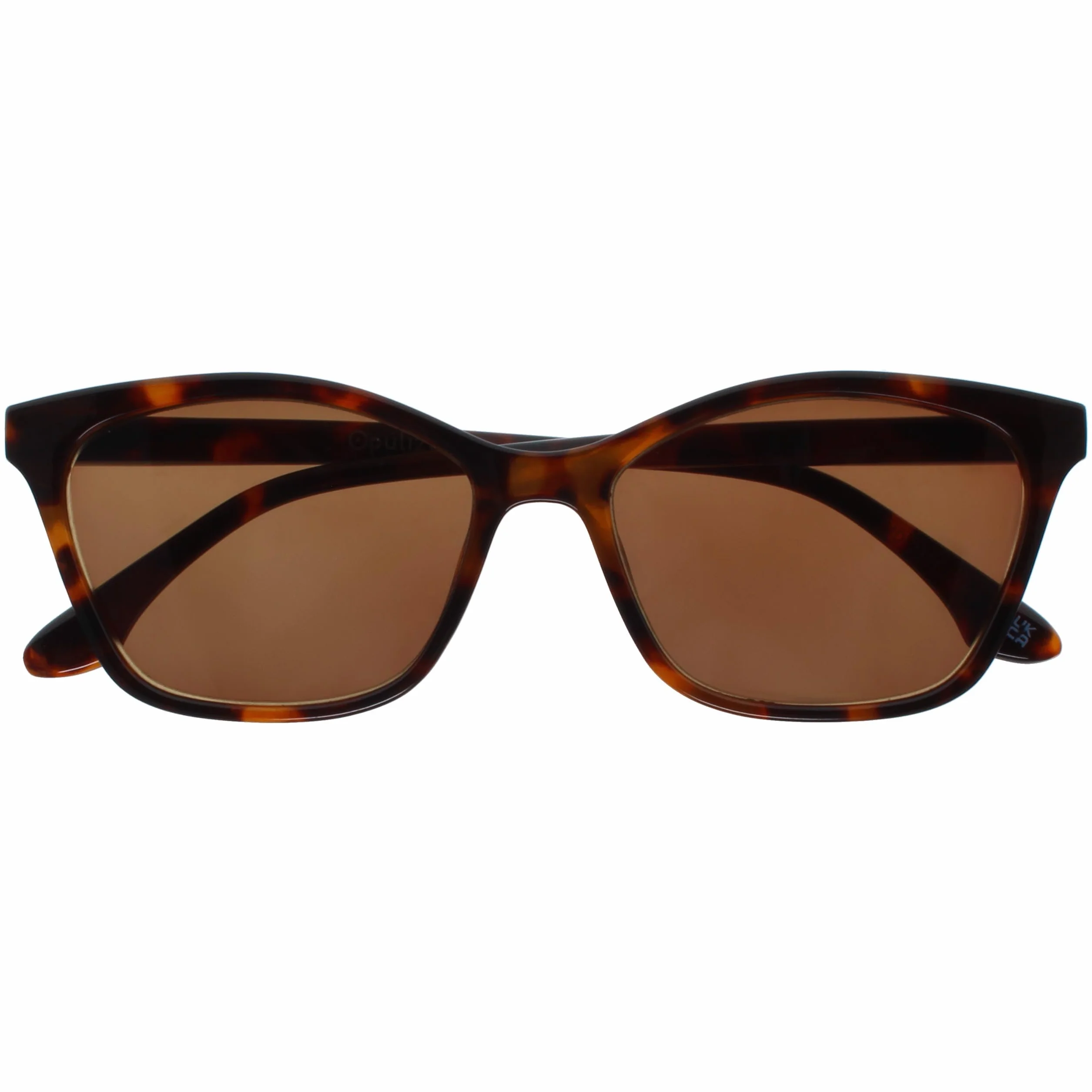 OPULIZE KAT Gafas de Lectura Solares Montura Ojo de Gato Marrón Carey +3.00