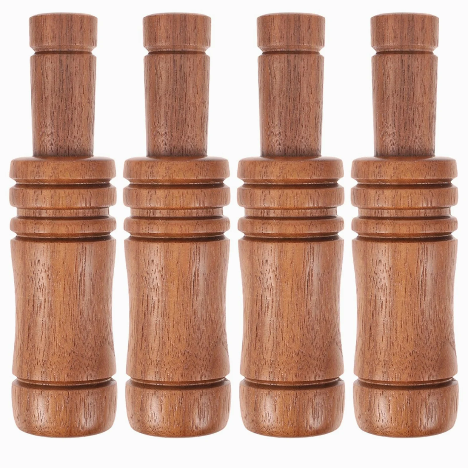 Gatuida 4 silbatos auténticos para Llamar Aves acuáticas y Gansos | Su auténtica construcción en madera ofrece sonidos simulados estables, ideales para el adiestramiento de aves, el