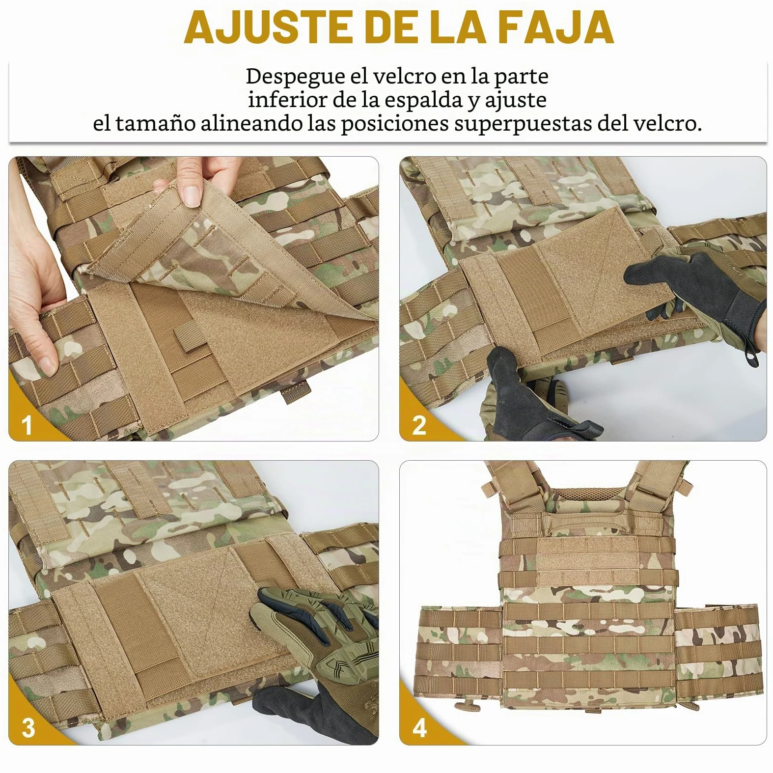 OneTigris FYR Chaleco táctico para airsoft, tirantes de placa ajustable transpirable protector de pecho para paintball, policía, airsoft