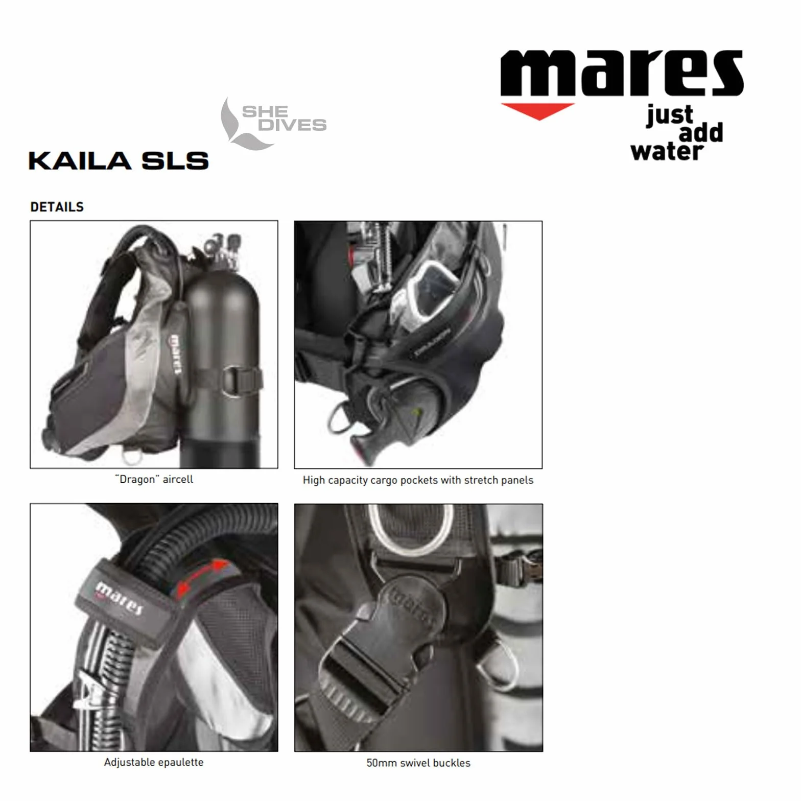 Mares Kaila SLS - Chaleco Unisex Adulto