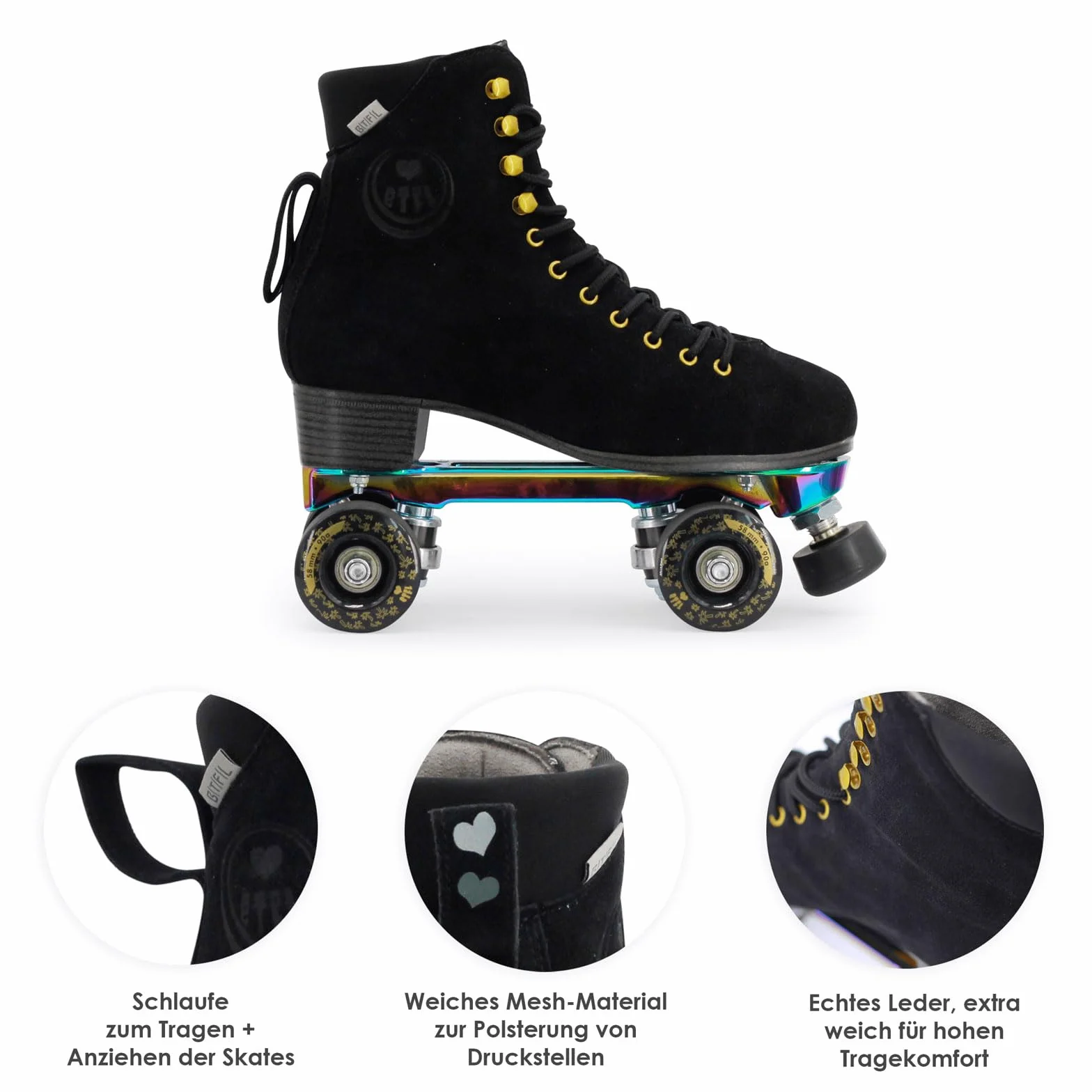 BTFL Patines para Mujeres Patinaje Danza Pro Scarlett Tony Retro