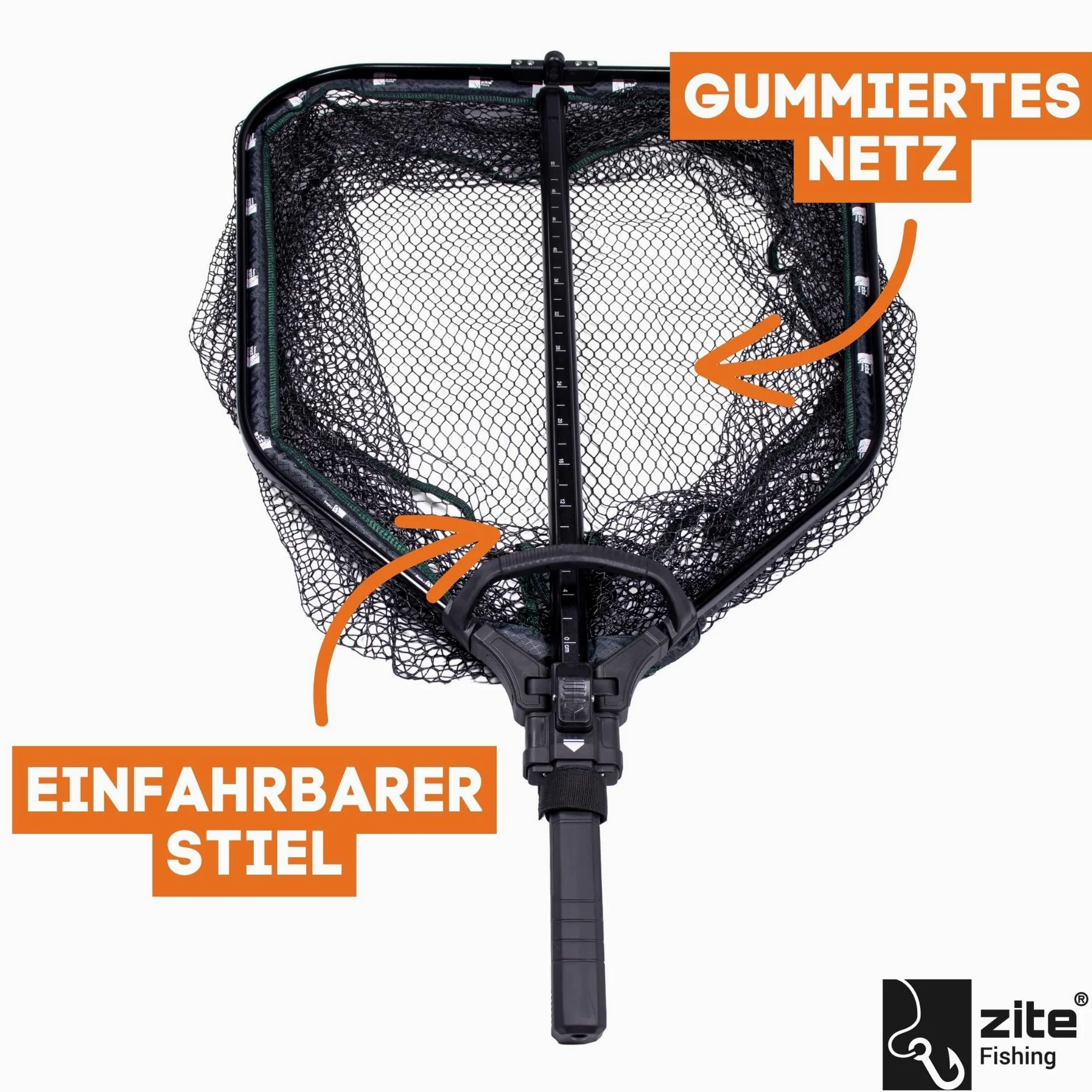 Zite Fishing - Red de pesca para peces depredadores (165 cm, con correa para el hombro)
