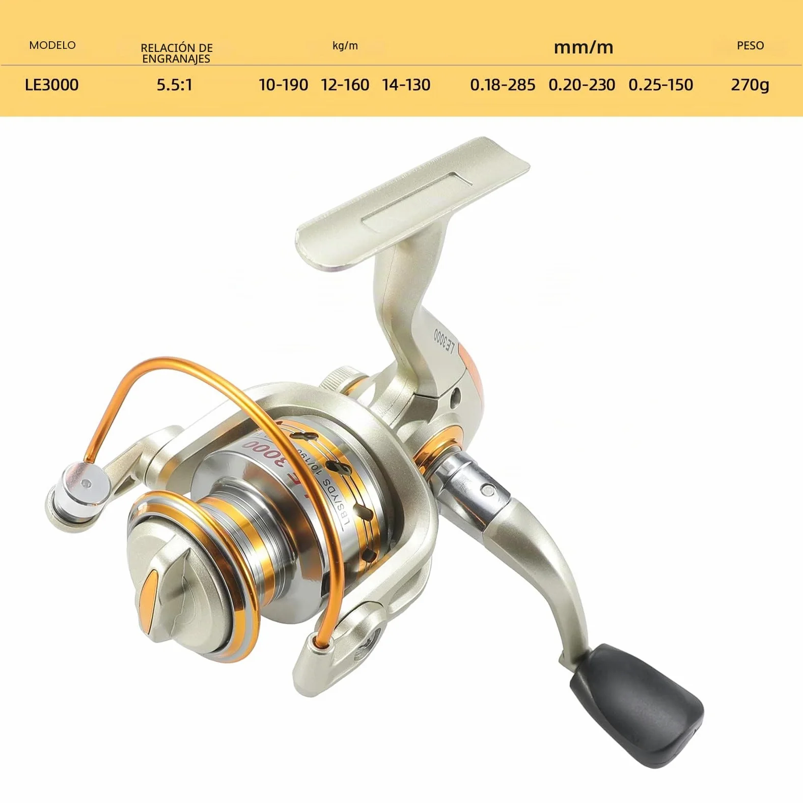 Lixada - Caña de pescar telescópica y carrete combo, transmisión de engranaje con sedal de 100 m, señuelos de pesca, anzuelos de pesca, cabeza plomada, bolsa de transporte, 150