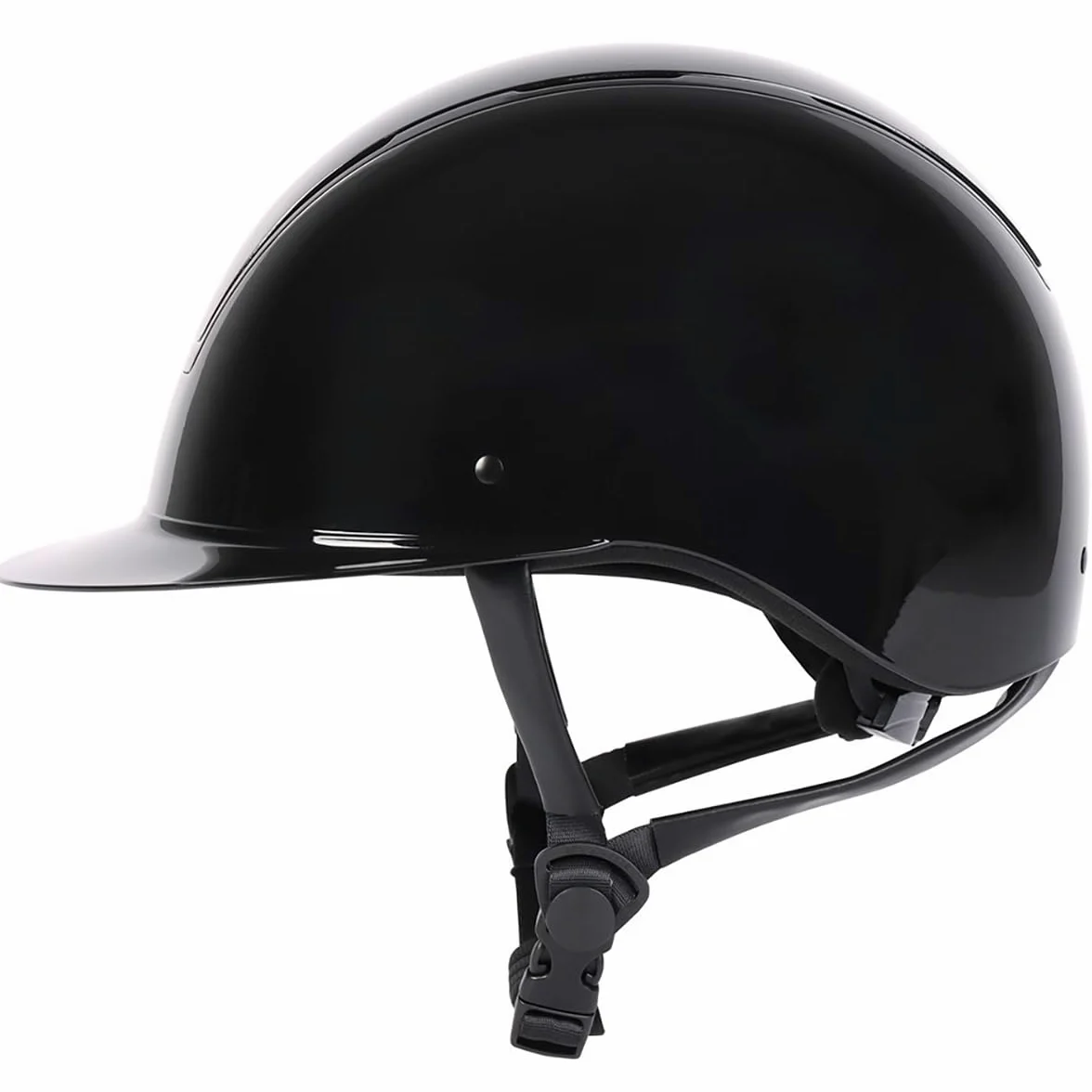 Harry's Horse Royal Glossy - Casco de equitación (52-54 cm), color negro y negro