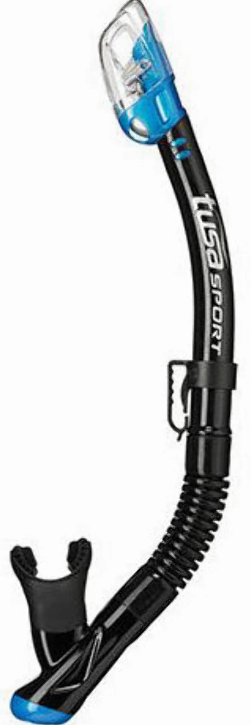 Tusa Sport Serene Dive Mask and Snorkel Set Adult Black Series (UC1625) Black/Fishtail Blue