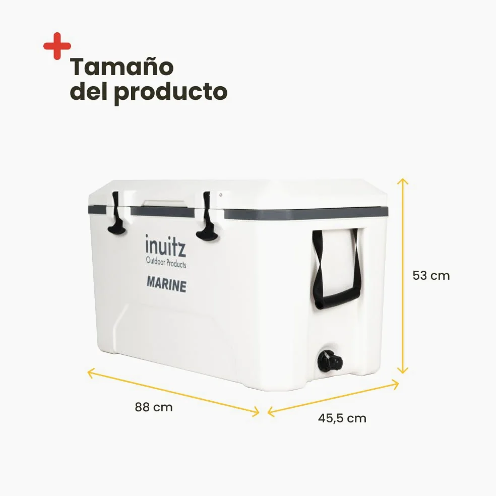 Inuitz Nevera Portatil Grande 100L – Conserva el frío Durante Más Tiempo con Esta Nevera Camping– Ideal para jornadas intensas de Pesca - Ideal para Nevera Camping