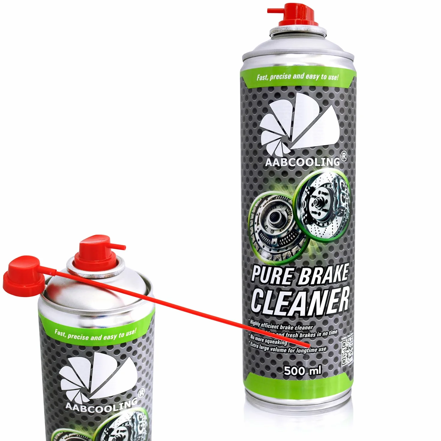 AABCOOLING Limpiador de Frenos para Bici 24x 500 ml Limpia y Desengrasa las Cadena de la Motocicleta, Desengrasar Partes de Frenos, Limpieza platos y piñones, Fácil aplicación, Evaporación rápida