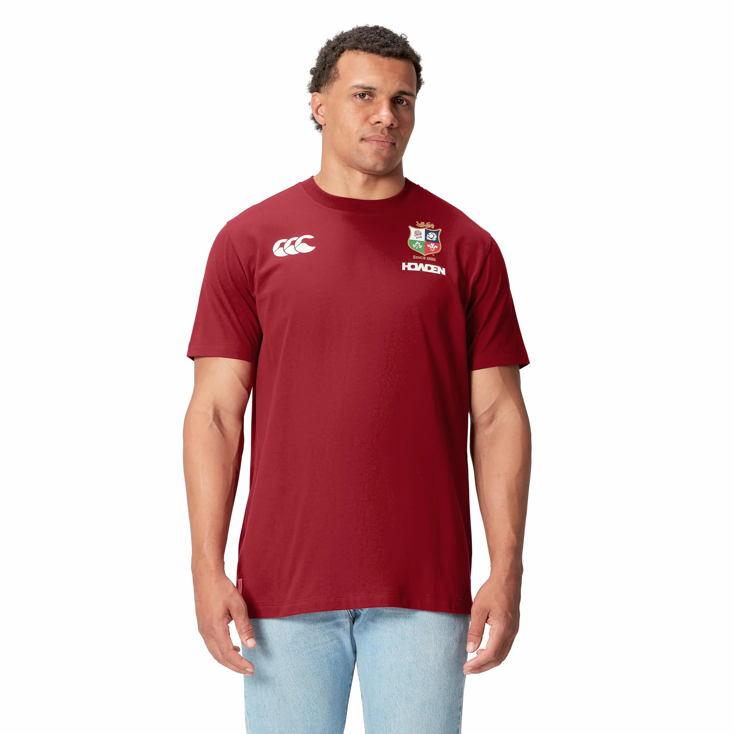 Canterbury Leones Británicos E Irlandeses de Algodón Camisa Hombre (Pack de 1)