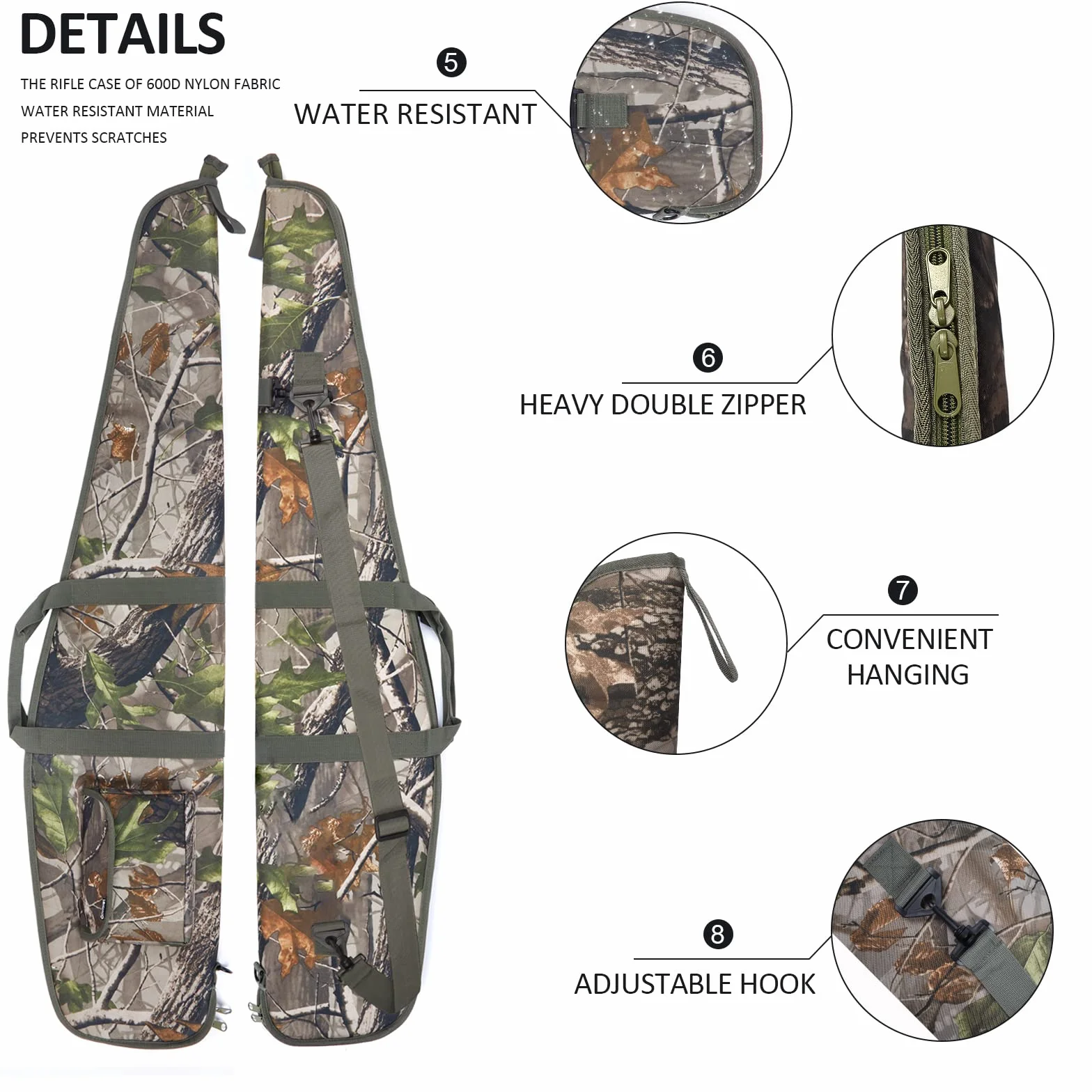 AUMTISC Estuches Blandos para Rifles Estuche Largo para una Sola Pistola para Escopeta o Rifle Estuches para Armas de Fuego de Tiro al Aire Libre con Acolchado de Espuma Estuche para Pistola clásico