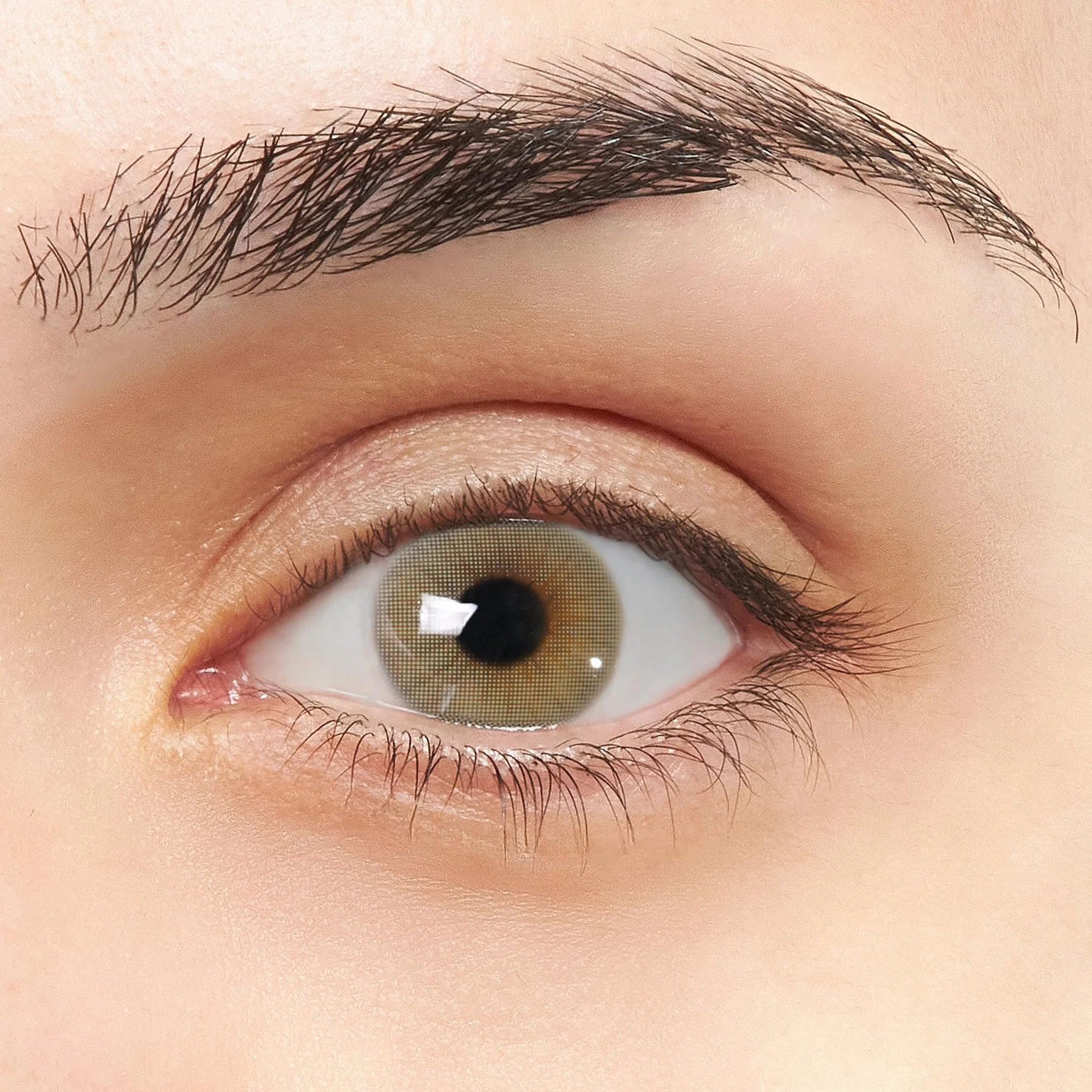 Lentillas de Contacto Color Verde Suave Duración 1 Año Kit Accesorios 2 Piezas Sin Aro