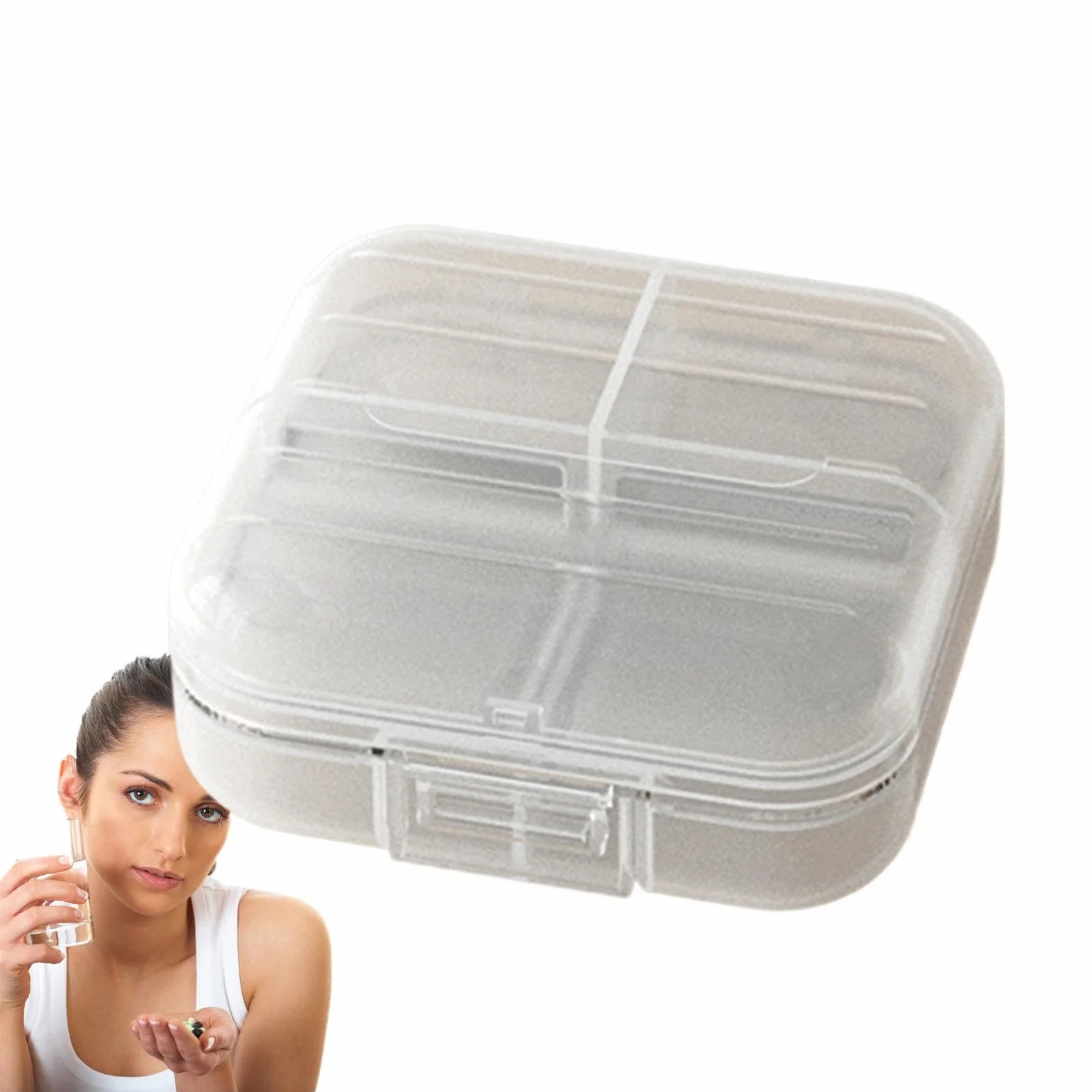 Pill Organizer 7 Day Weekly Medicine Dispenser Portable Pill Case Travel