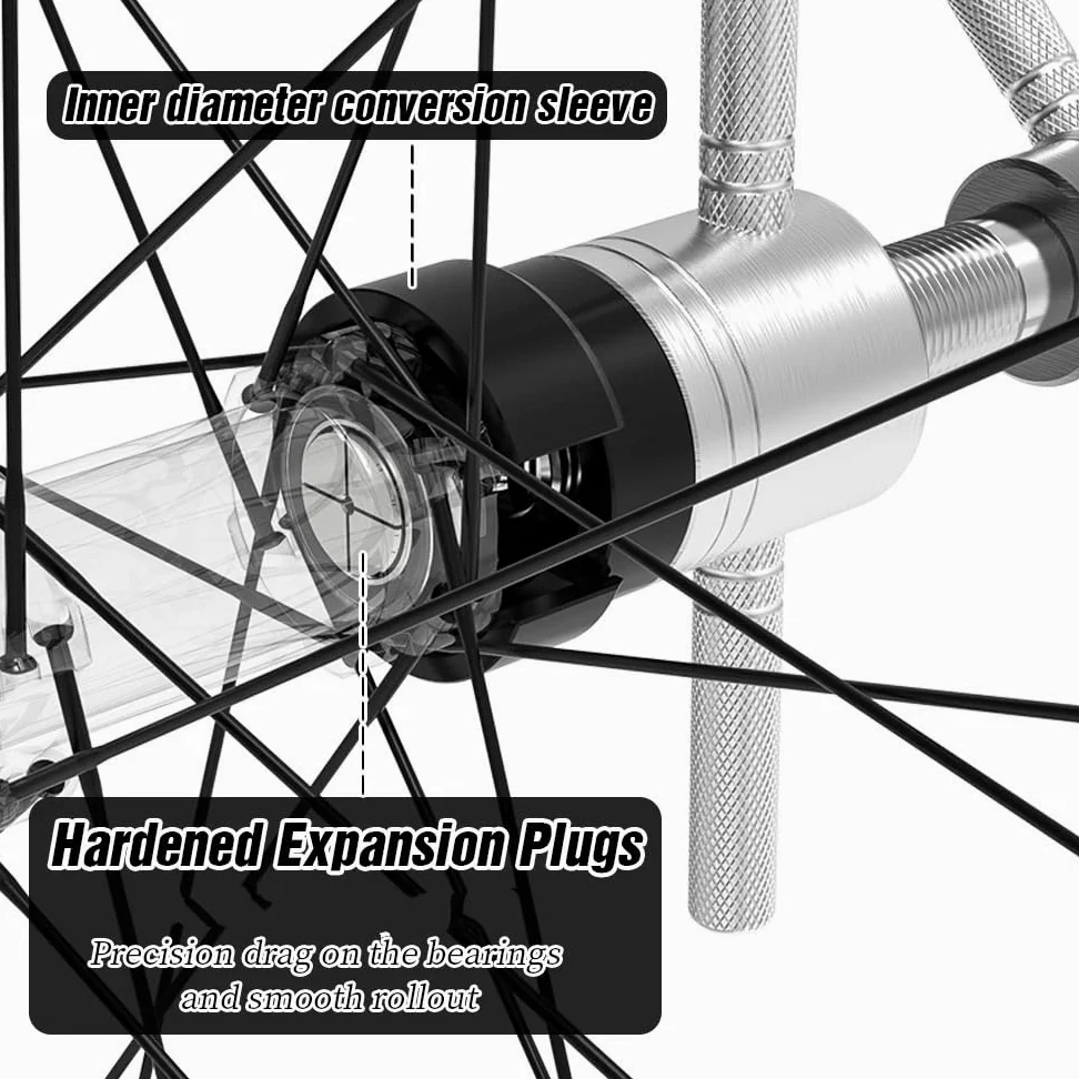 deslizador guía cadena Compatible con LEBYCLE, básica MTB y carretera herramienta de extracción cojinetes buje bicicleta