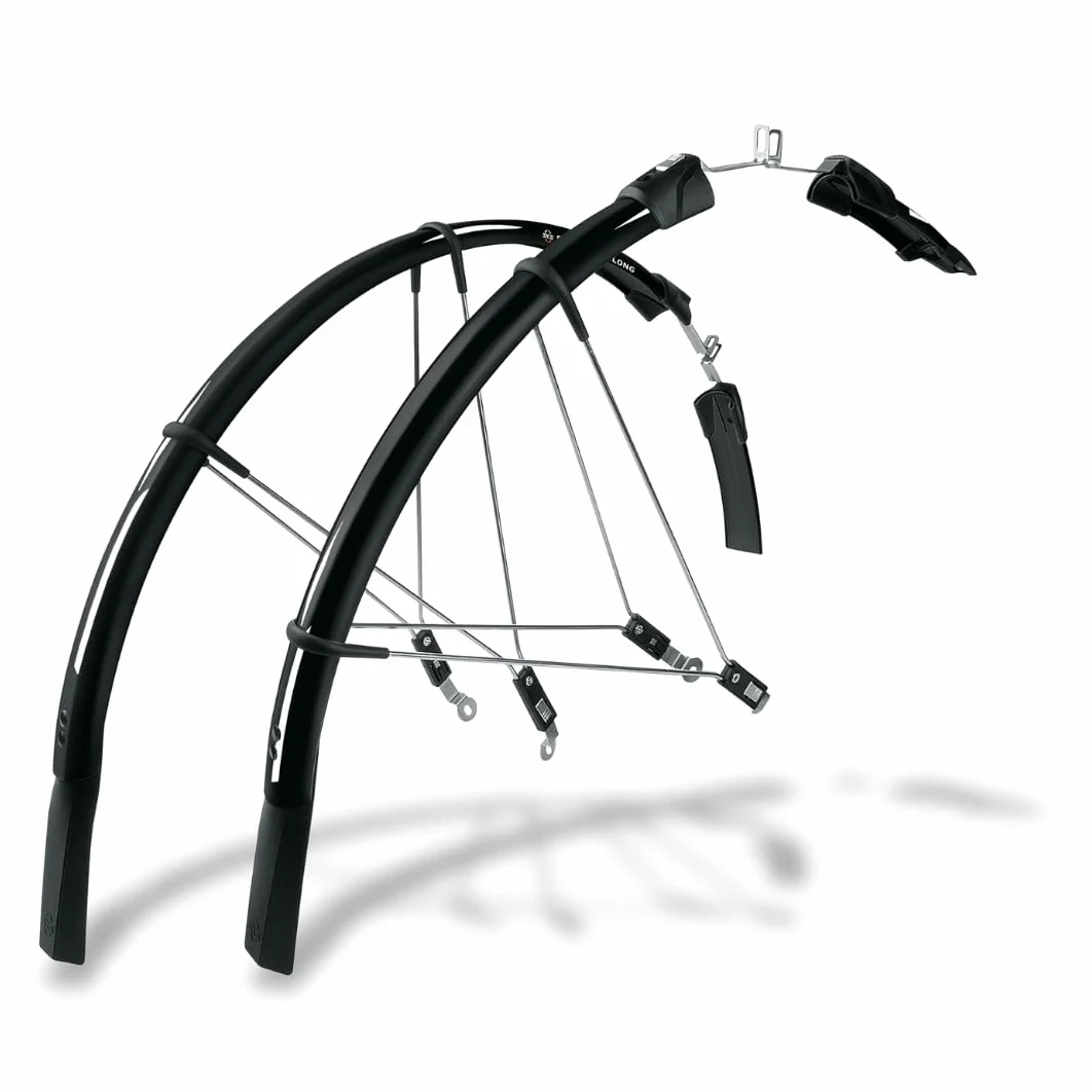 SKS Germany Raceblade Pro & Raceblade - Juego de Guardabarros Largos, Accesorios de Bicicleta para Bicicleta de Carretera (protección de Bicicleta con fijación de liberación rápida, puntales de