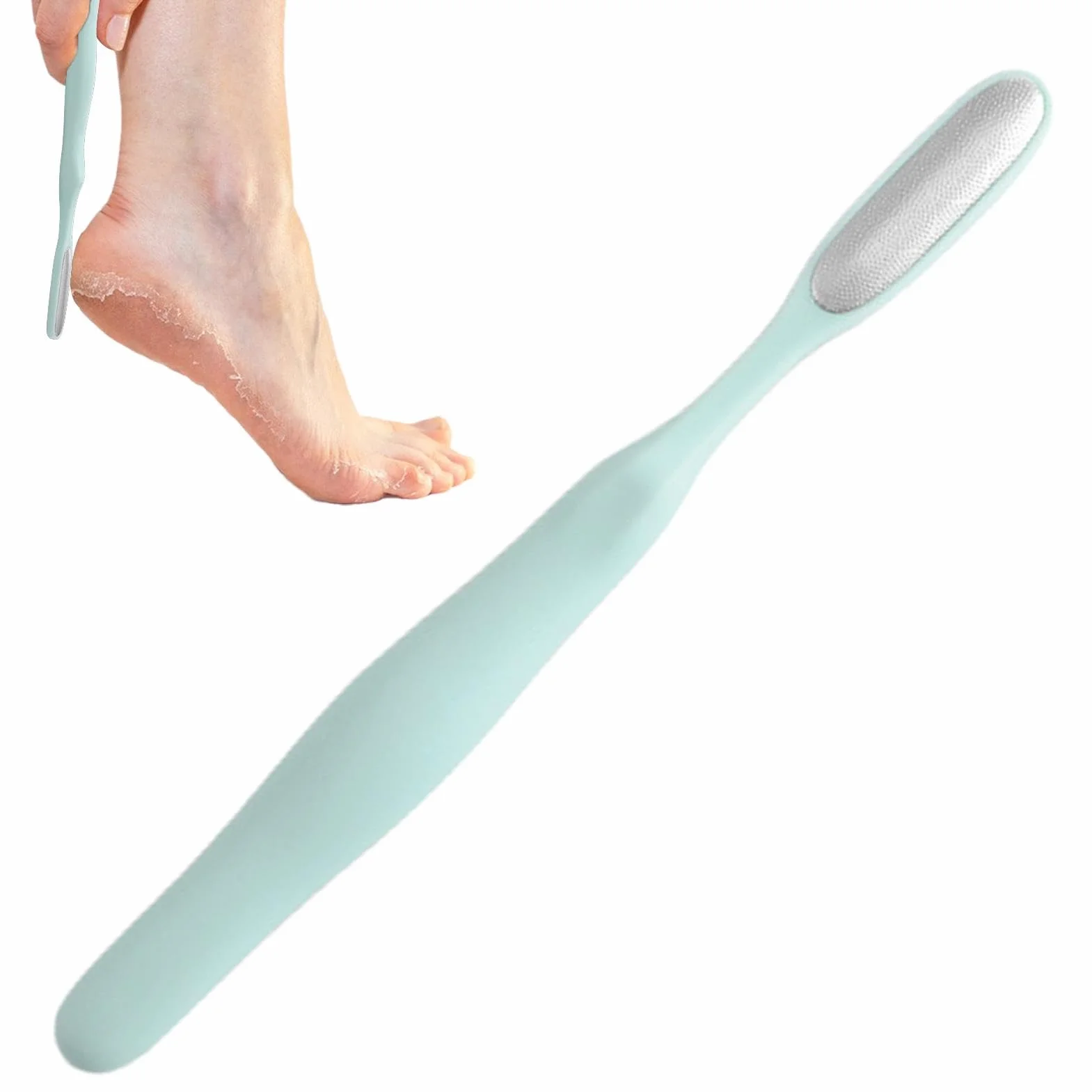 Cepillo de limpieza de acero inoxidable para eliminar callos y piel agrietada de los pies