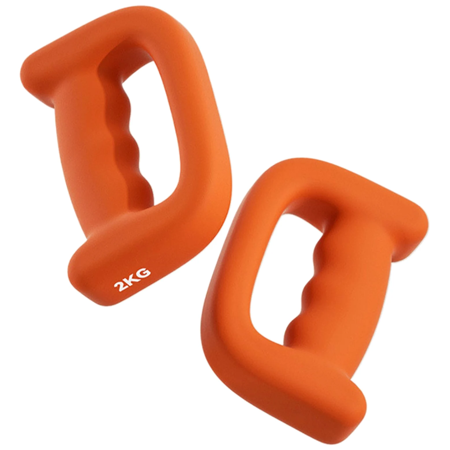 Mancuernas de neopreno con agarre en D, 2 pares de mancuernas suaves antideslizantes, pesos individuales de 1 a 5 libras, peso ligero para mujeres y hombres, ideal para principiantes, pilates