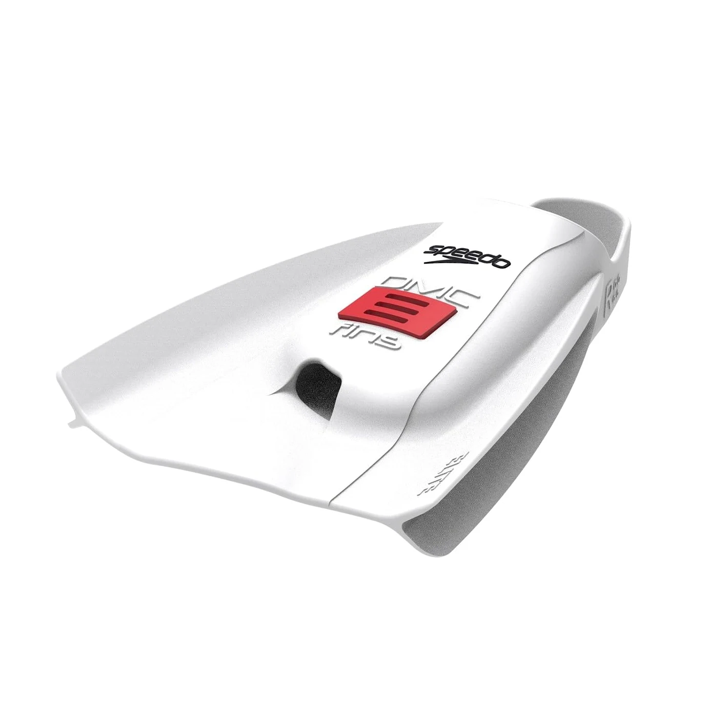 Speedo DMC Elite - Aleta de natación (talla S), color blanco y rojo