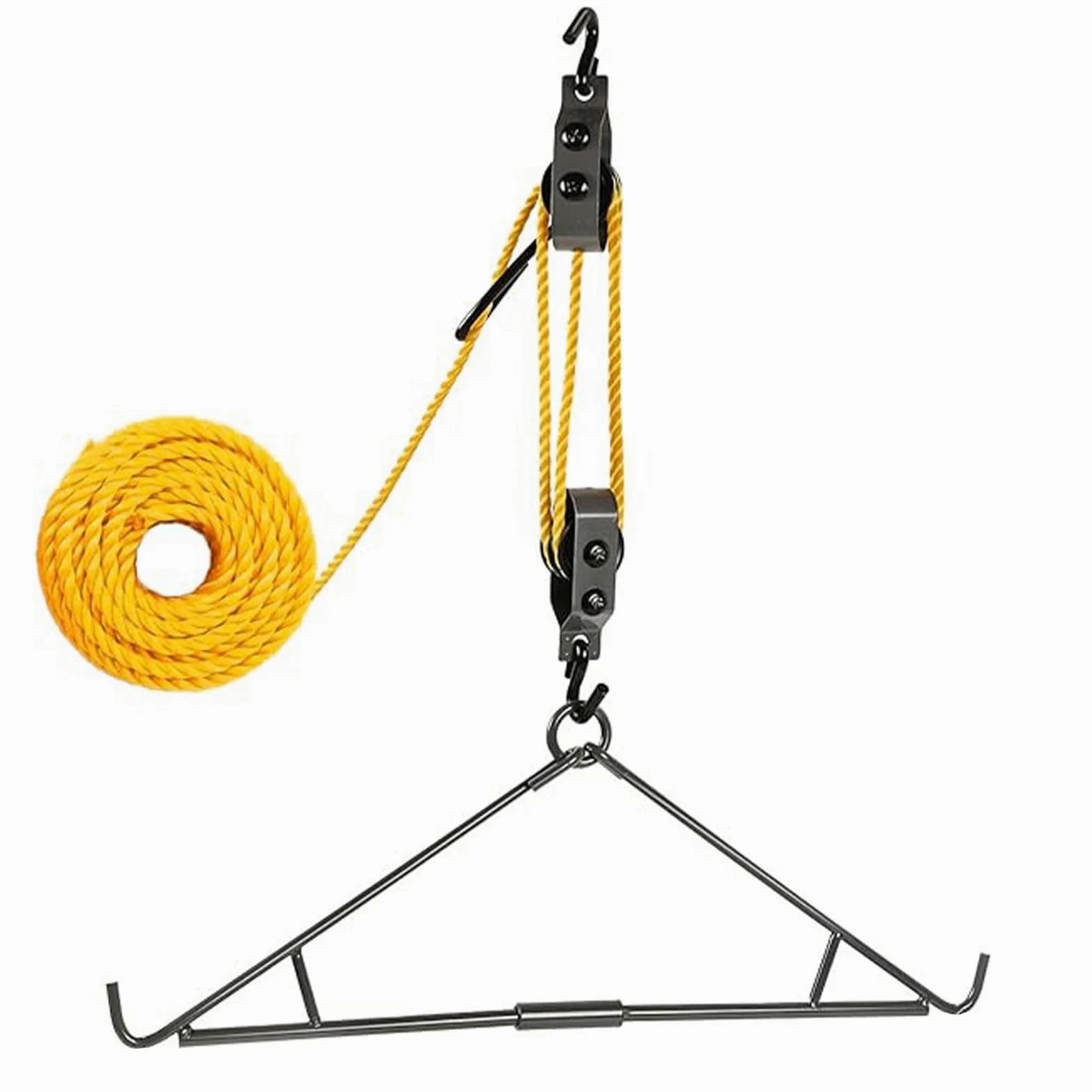 Kit colgador de juegos de caza con gambrel y polea, accesorios para carnicero