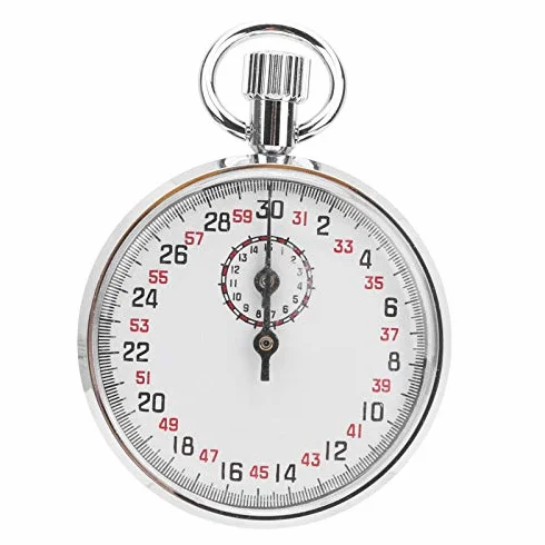 Cronómetro Mecánico Cronómetro De Metal Temporizador De Funcionamiento De Mano Pantalla De Dial Grande Equipo De Enseñanza De Física