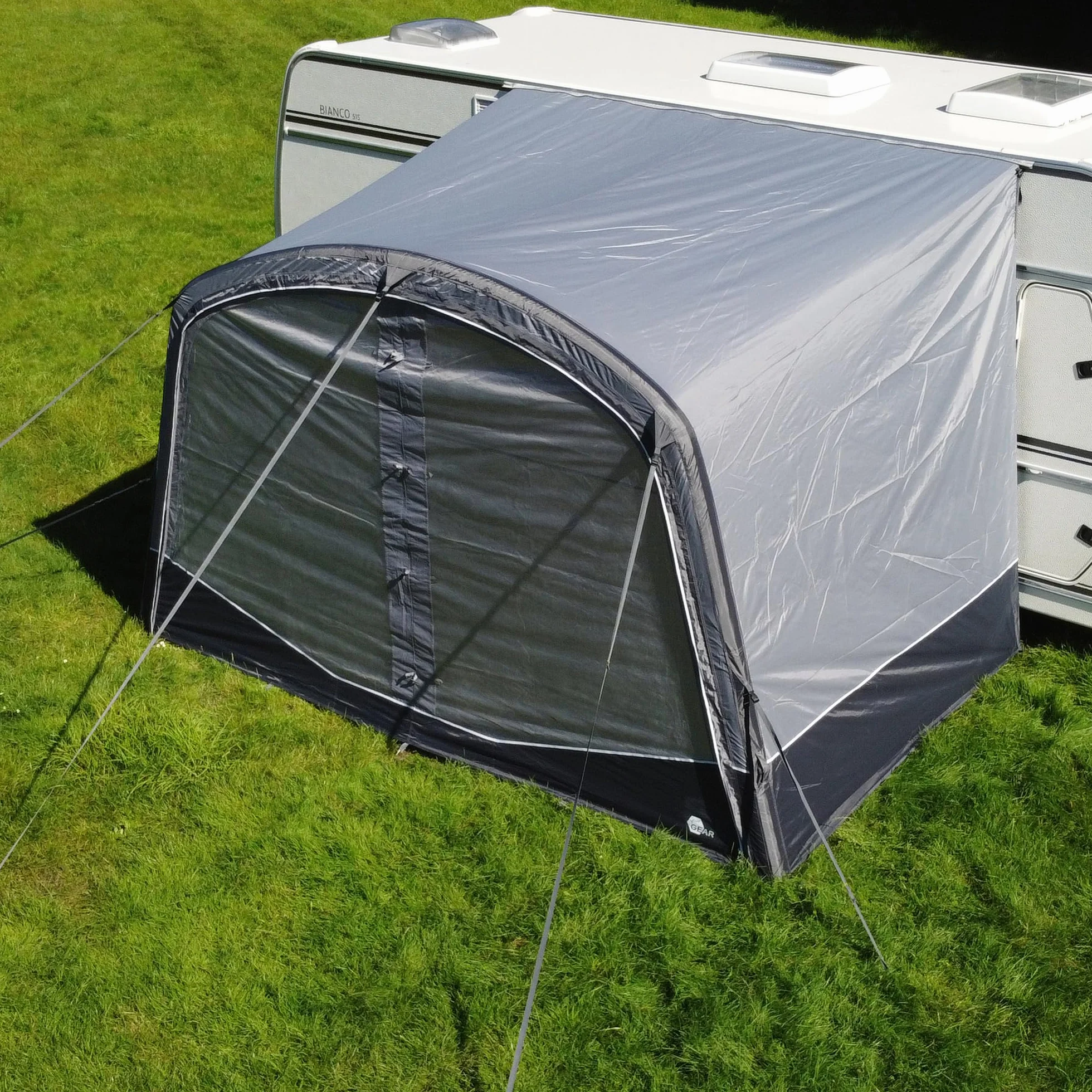 your GEAR Otranto Air - Techo solar inflable de 380x250 cm, columna de agua de 5000 mm, ideal para caravanas y autocaravanas, protección solar