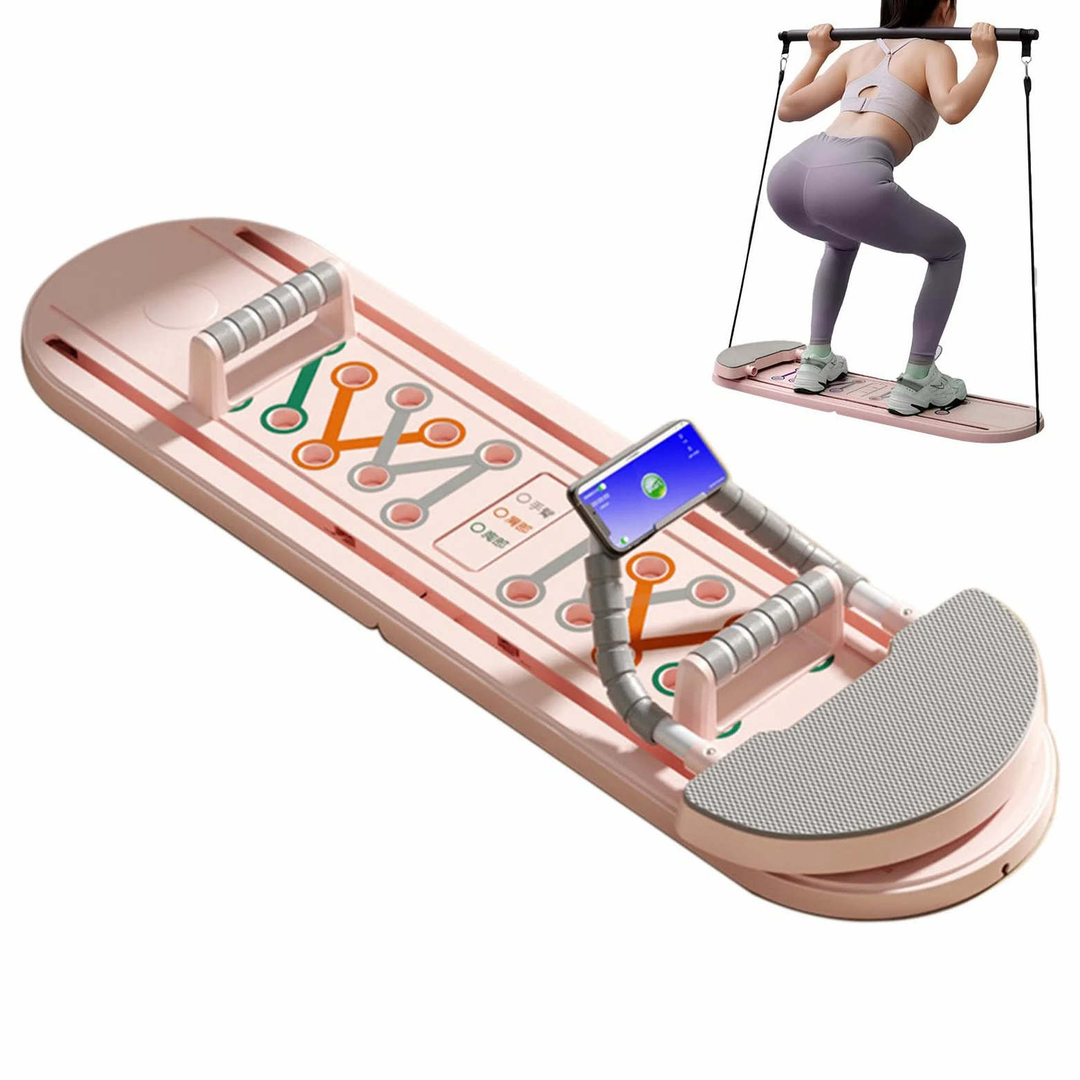 Máquina De Pilates Reformar - Accesorios de Fitness y Ejercicio Plegables,Tabla De Pilates Para Entrenamiento De Abdominales Y Core,Para Oficina Entrenamiento Rehabilitación Empaquetado