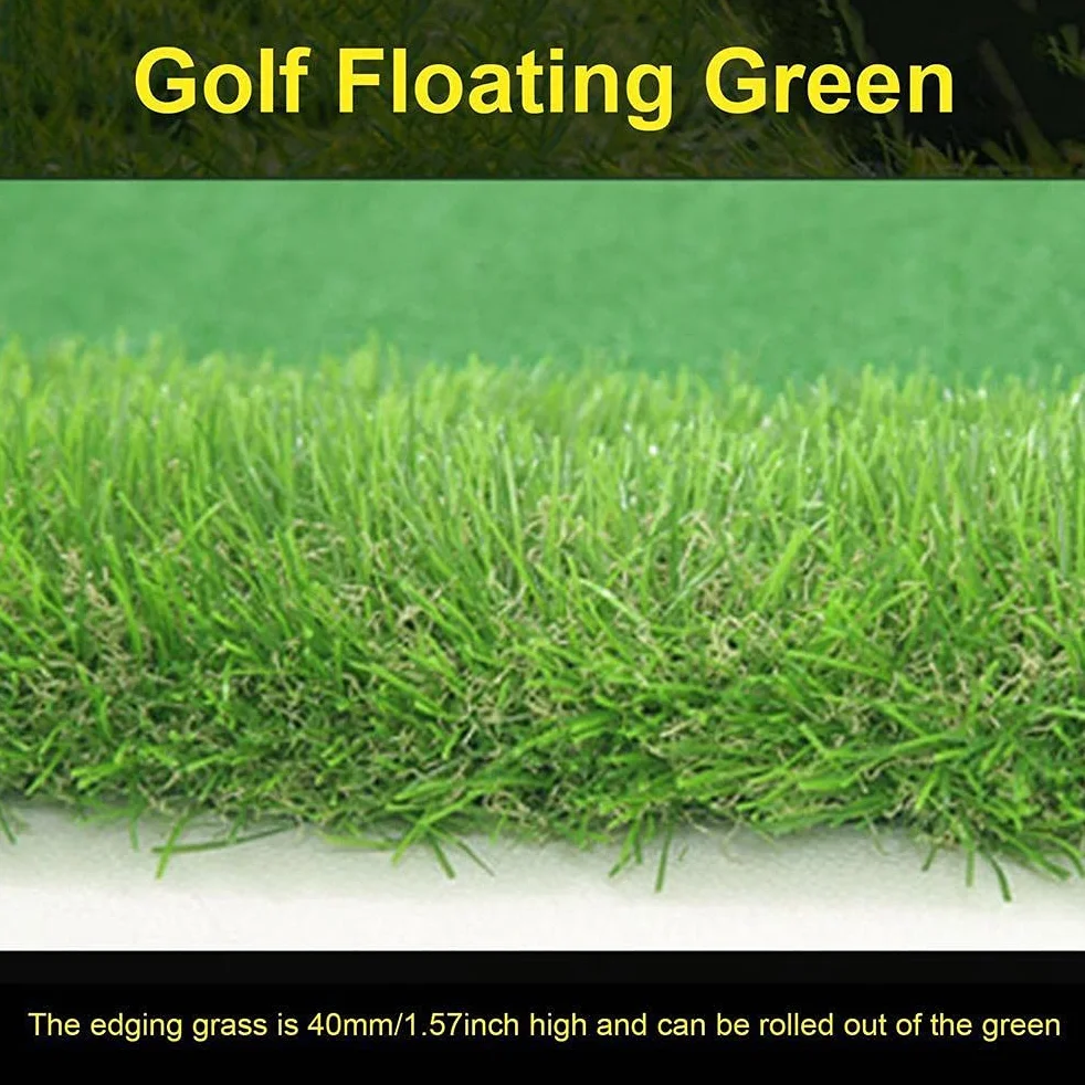 Piscina Golf Flotante Putting Green Golf Juegos en el Patio Trasero Chipping Green Flotante Al Aire Libre Piscina de Verano Patio Golf Flotante Putting Green Juegos Al Aire Libre para Adultos