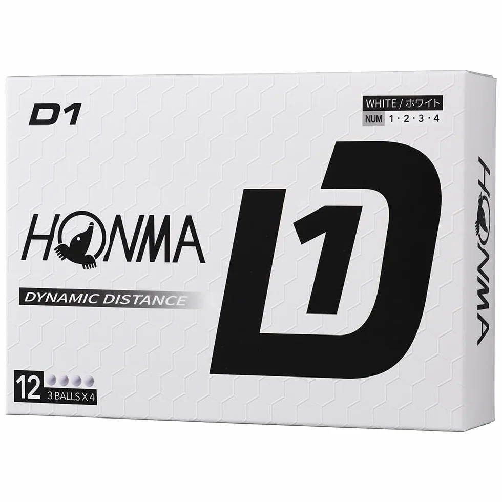 Honma D1 2024 Bolas de Golf 12 Unidades Blanco