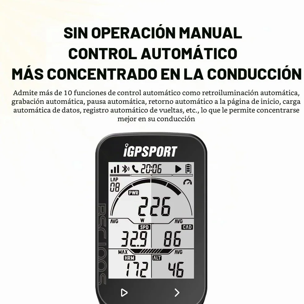iGPSPORT Ciclocomputadores GPS Ant+ Función Ordenador inalámbrico Bicicleta Ciclismo Cuentakilometros Bici,40 Horas de duración de la batería