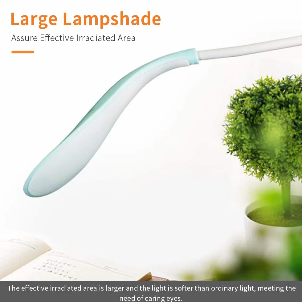 Lixada Lámpara de Escritorio LED Recargable USB Portátil Manguera Flexible Control Táctil