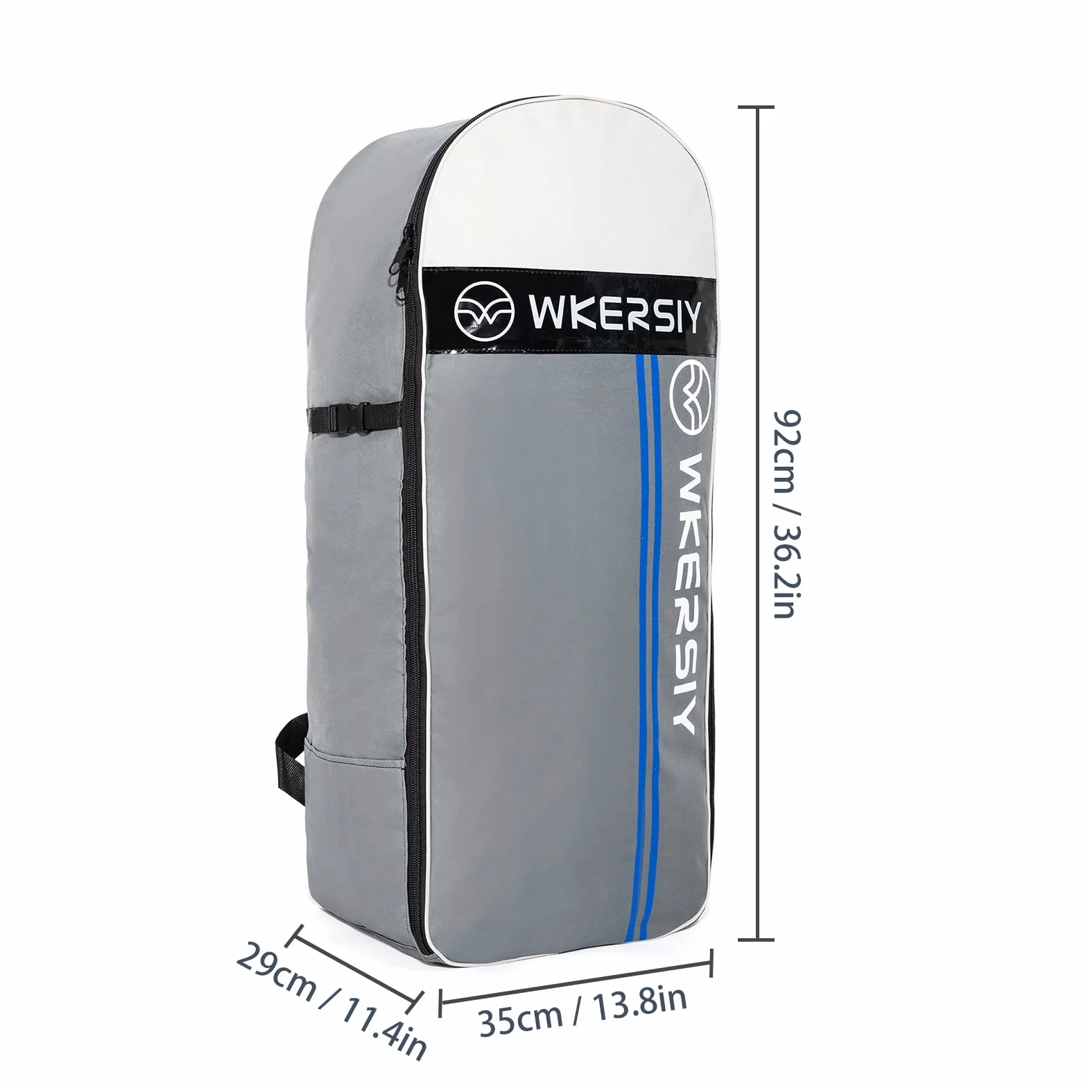 Lixada Mochila de viaje para tabla de remo inflable, bolsa de almacenamiento, bolsa de hombro