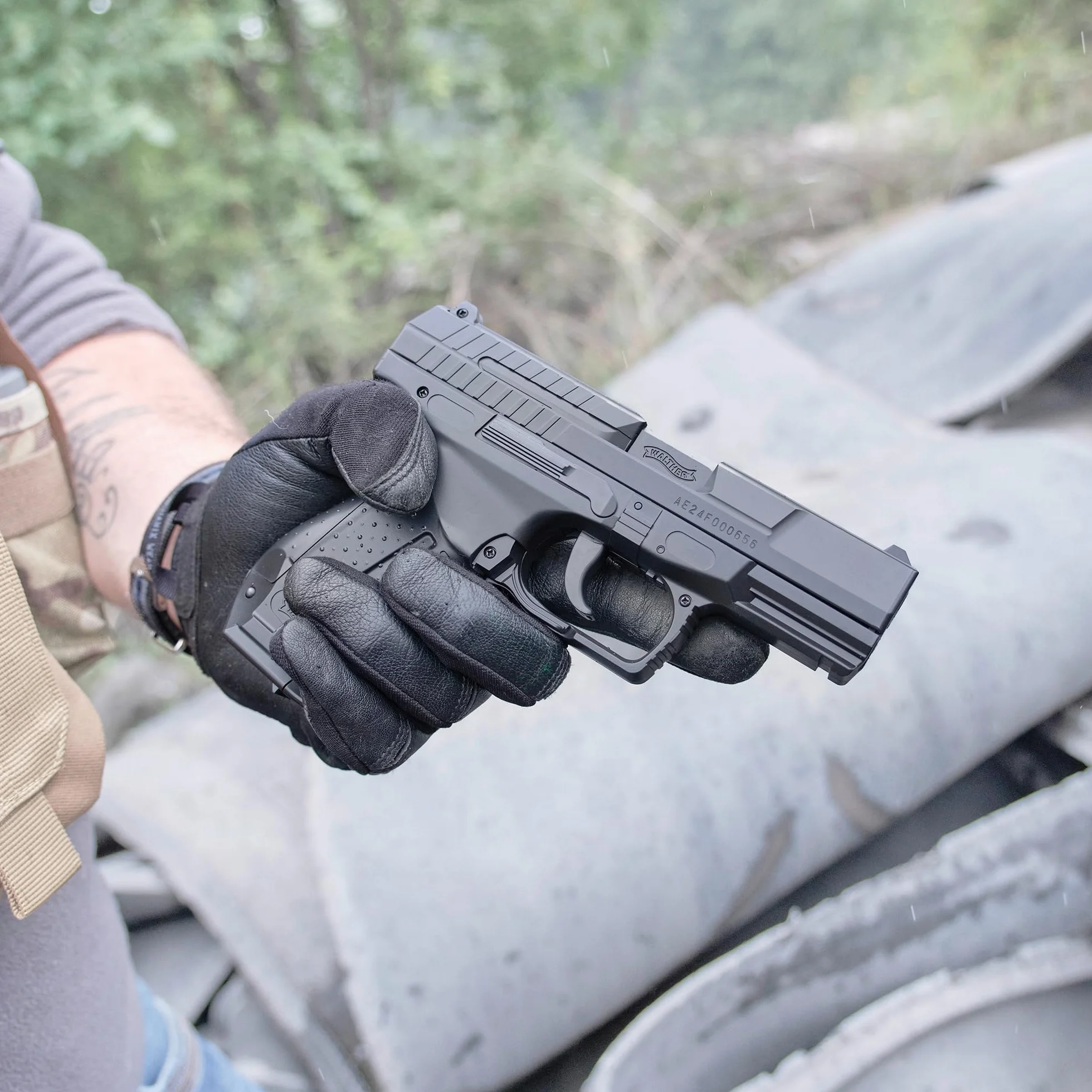 Walther P99 DAO Pistola de Airsoft, eléctrica, con máx. 0,5 Julios, Negro, 180 mm