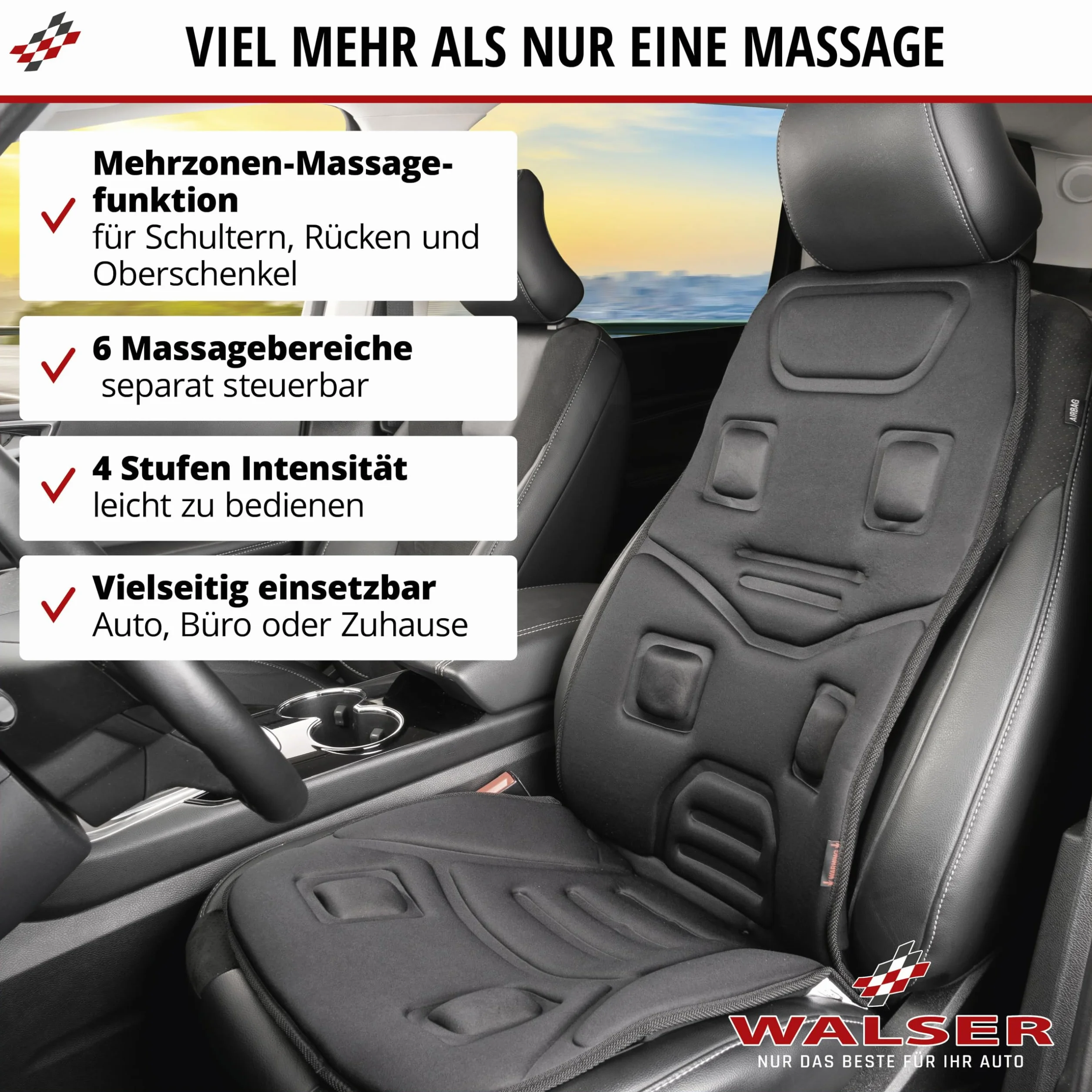 Walser Funda de Asiento Relax Drive 5 Programas de Masaje