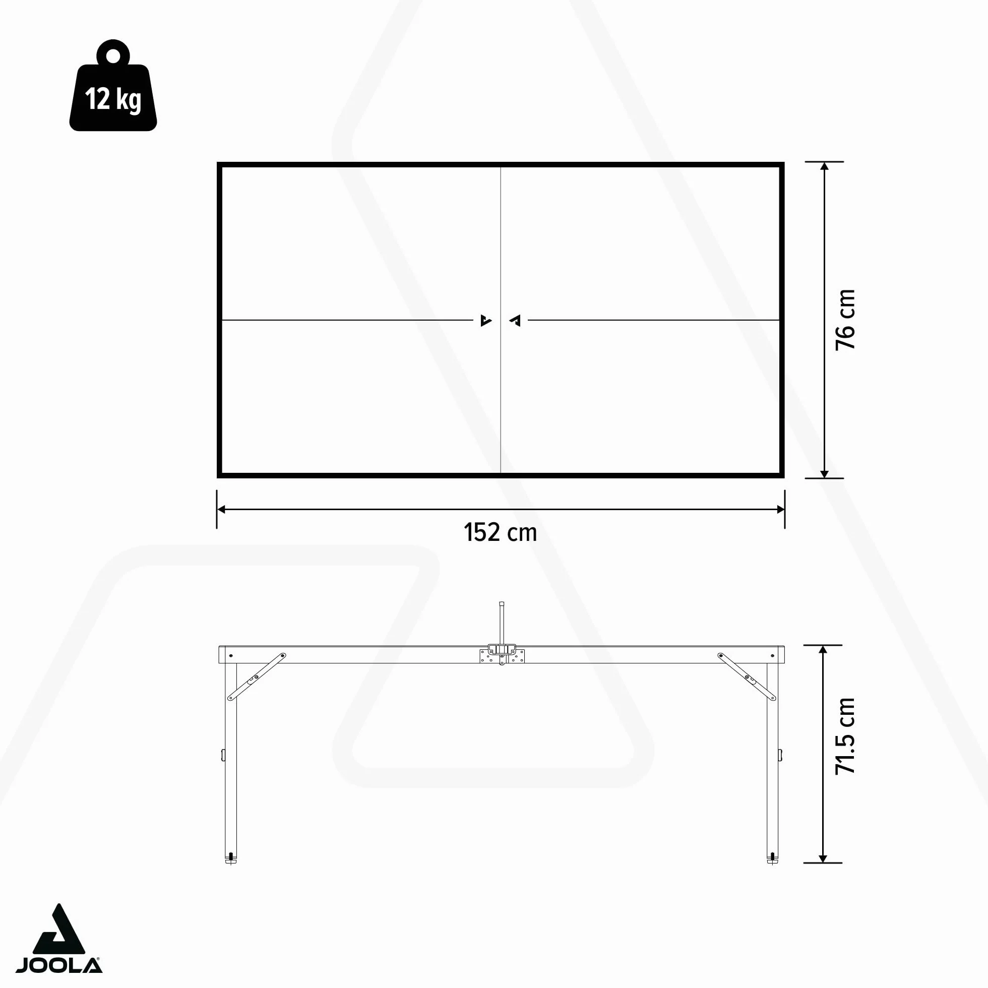 JOOLA Mesa de Ping-Pong Mediana con Red Incluida